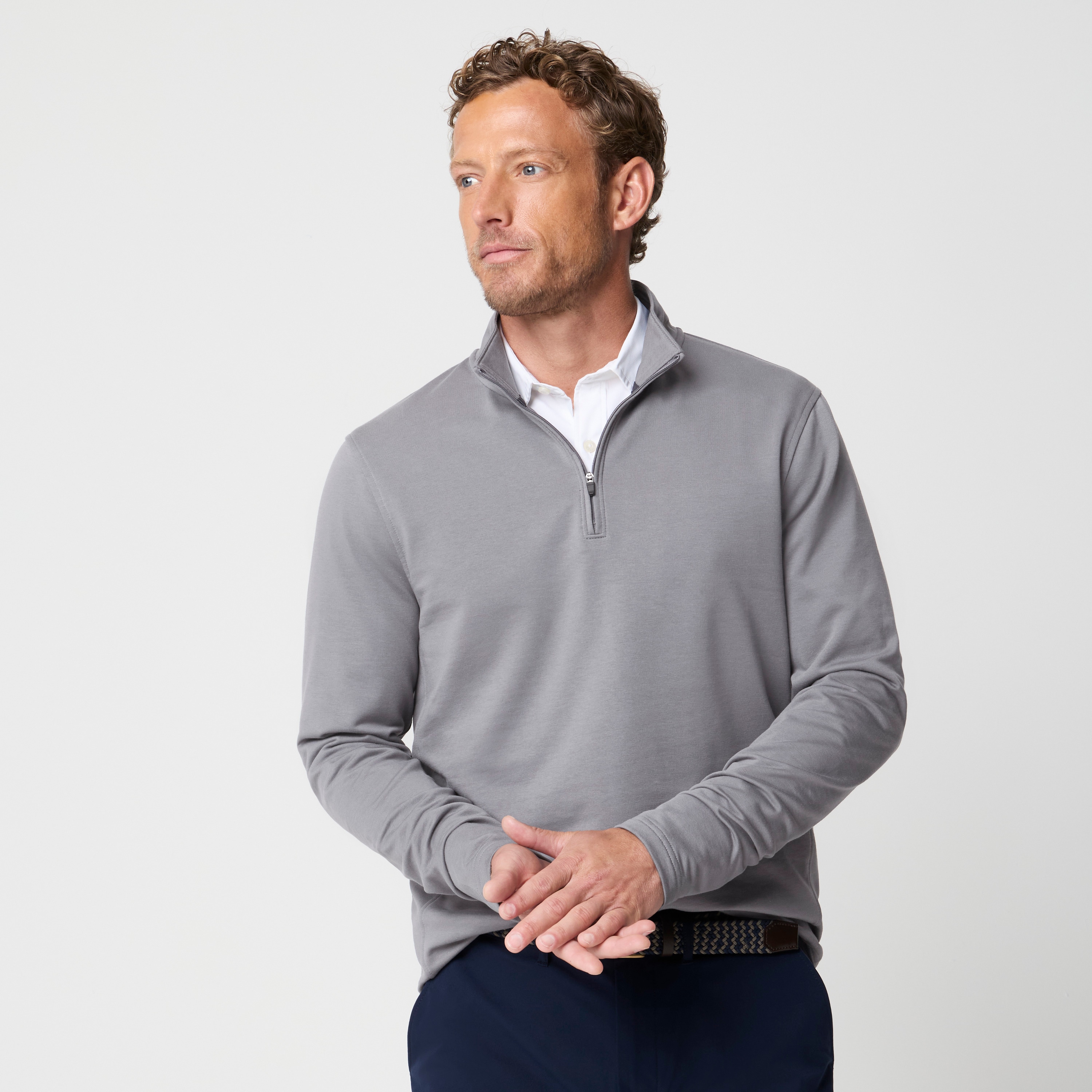 Performance terry quarter-zip