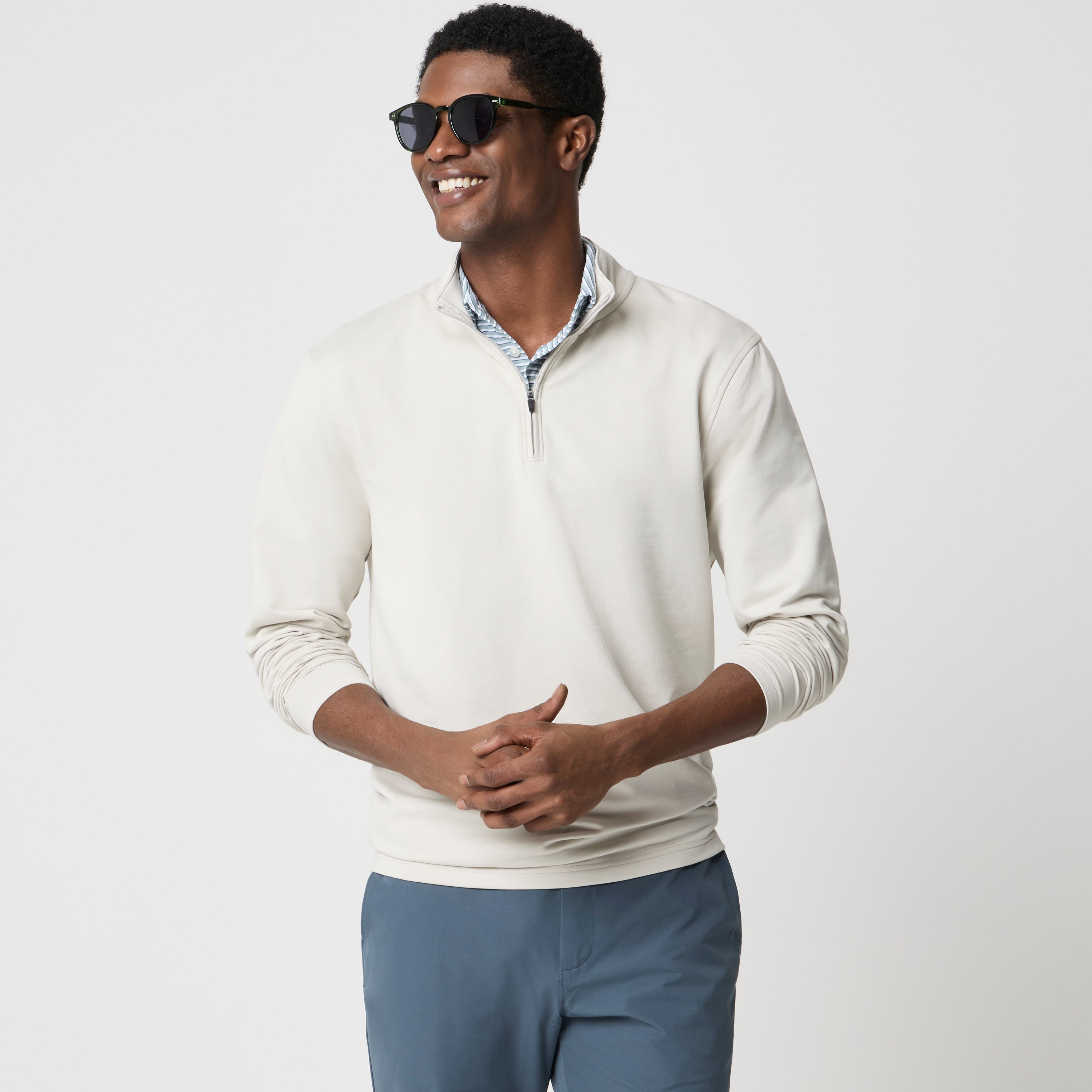 Performance terry quarter-zip