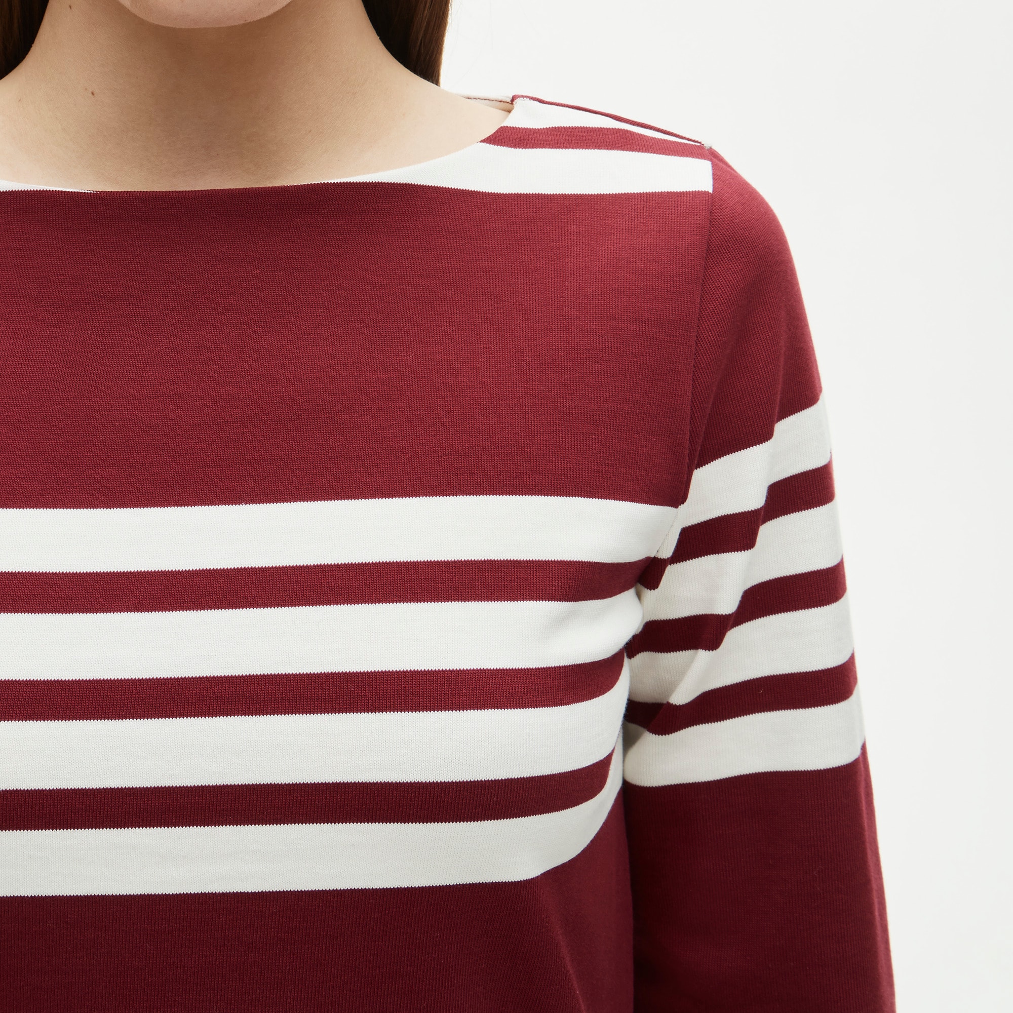 Long-sleeve Mini Dress In Striped Mariner Cloth For Women | J.Crew