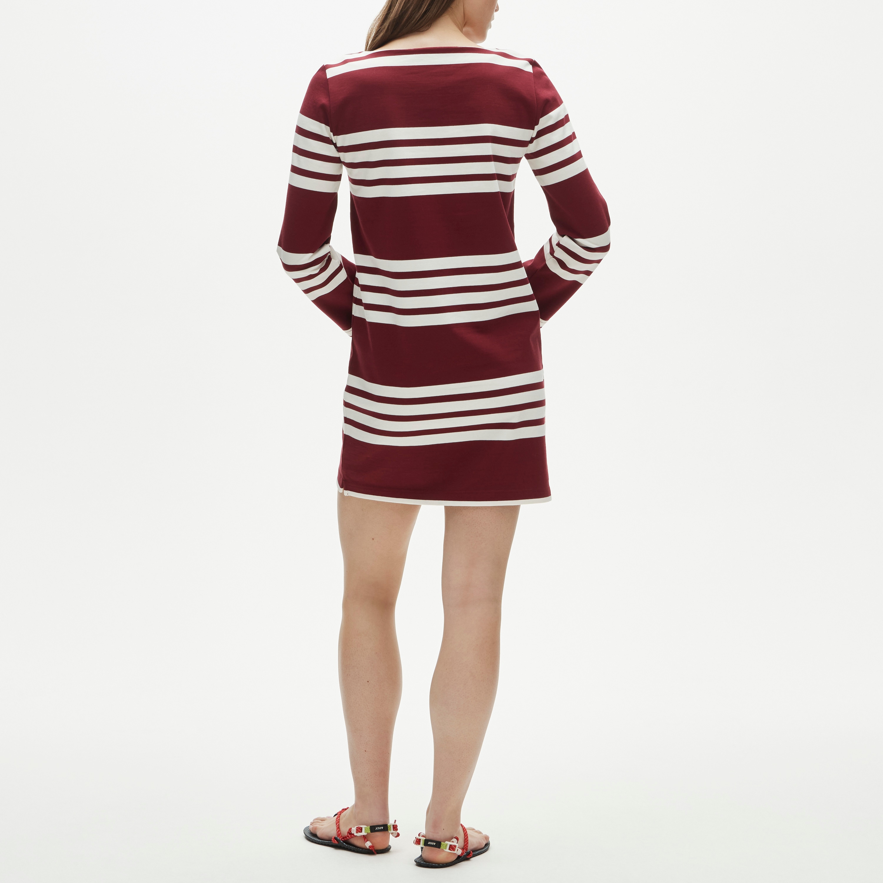 athletic dress long Wren Long Sleeve Wrap Athletic Dress Brown RESTOCK main image 1