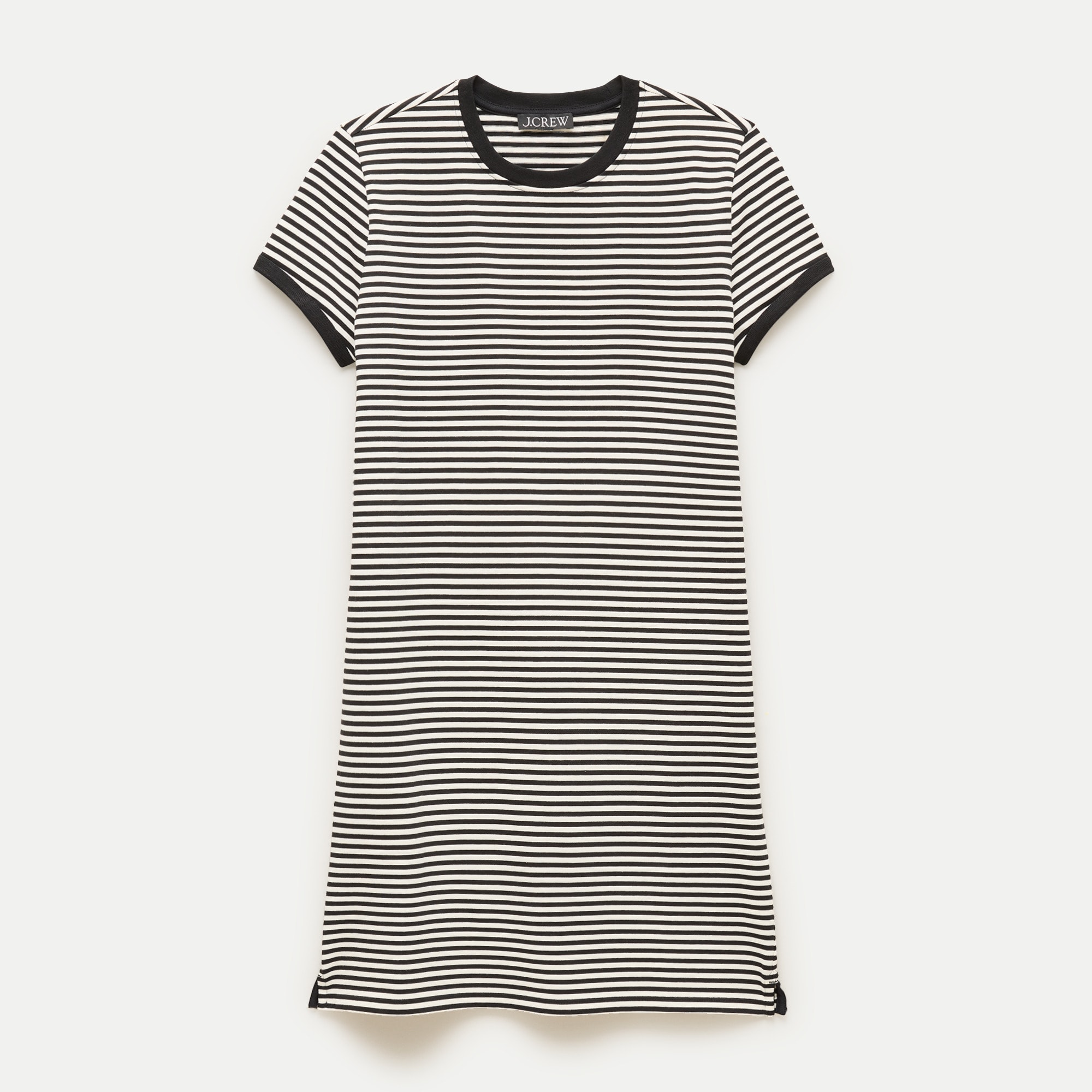 vertical striped t shirt dress Women's T-Shirt Dress - Striped