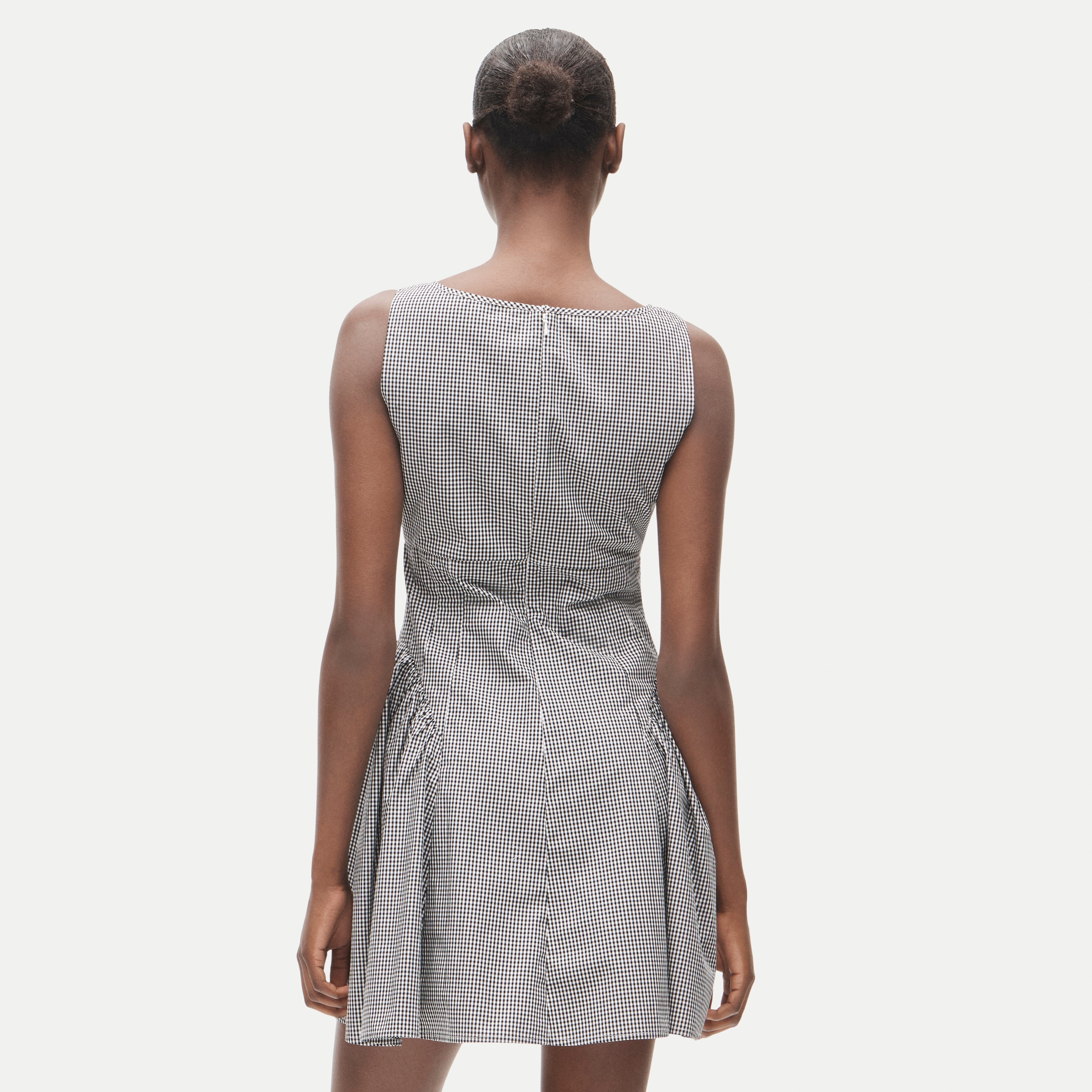 j crew pleated a line dress Pleated Dress In Cotton Poplin With Ties For Women