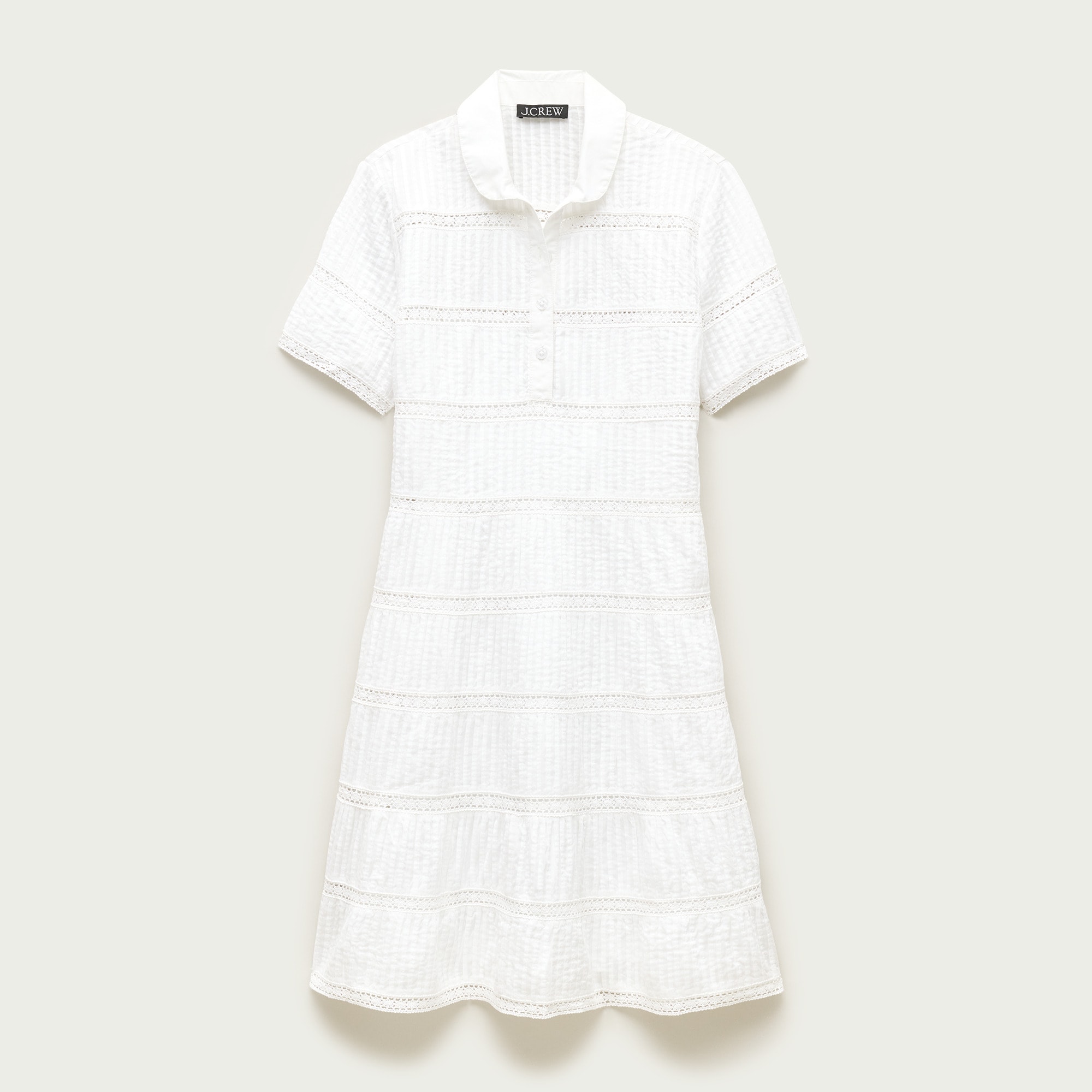 j crew midi shirt dress Printed Tie-waist Midi Shirt-dress For Women
