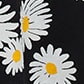 Tiered cotton poplin dress in vintage daisy print undefined