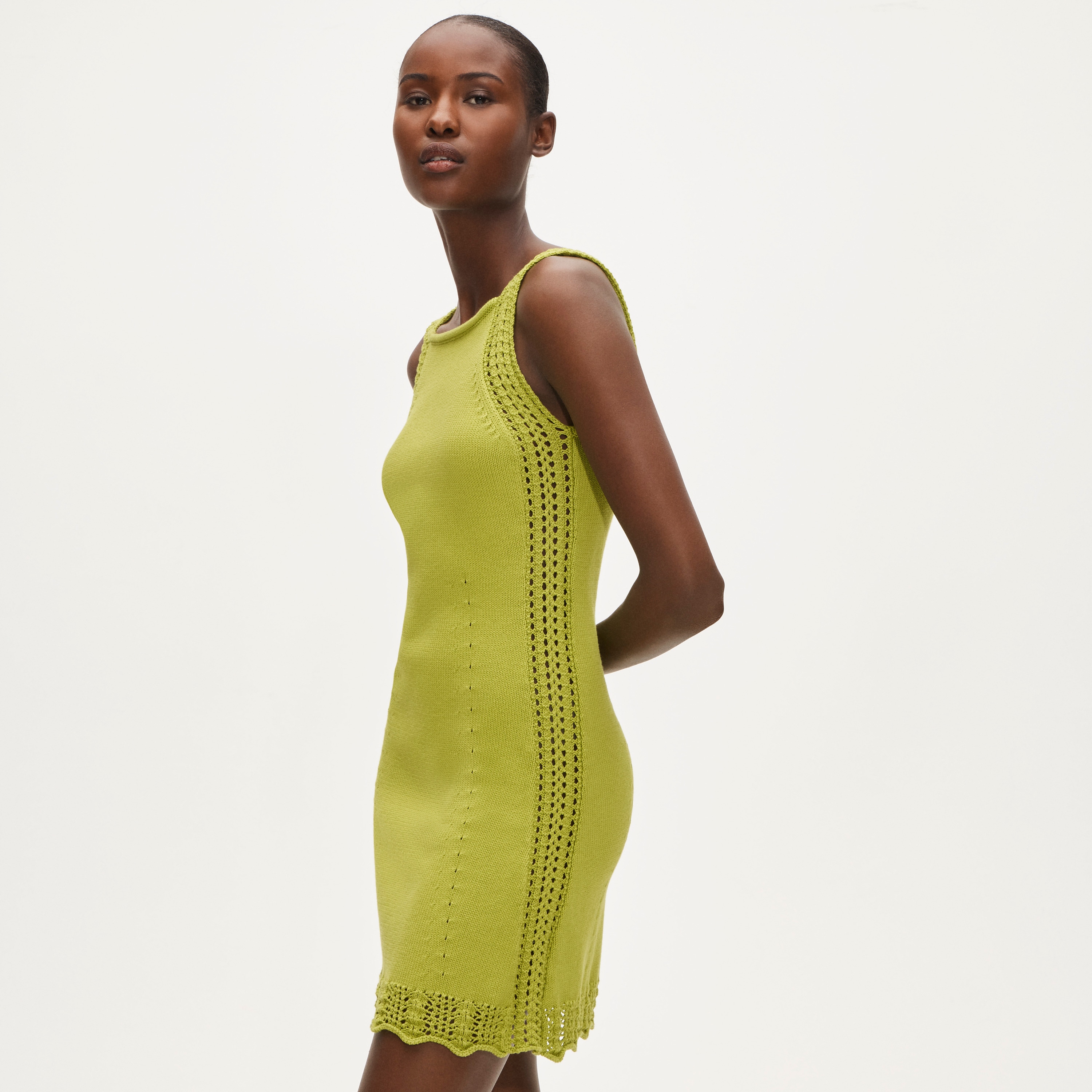 Crochet-trim Shift Dress For Women | J.Crew