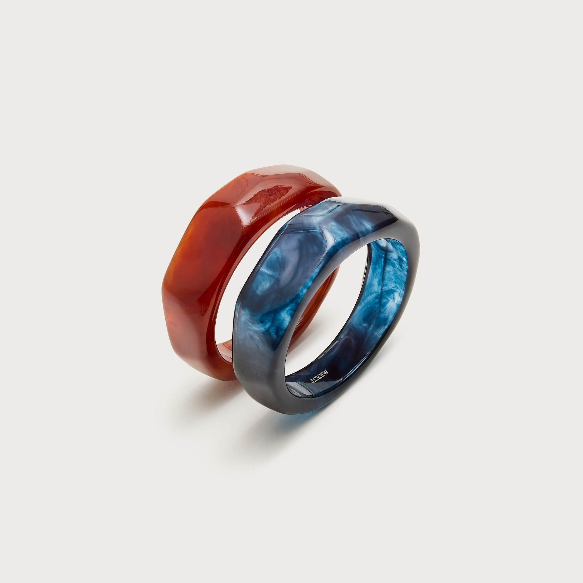 Sculptural cuff bracelets set-of-two — Image 3
