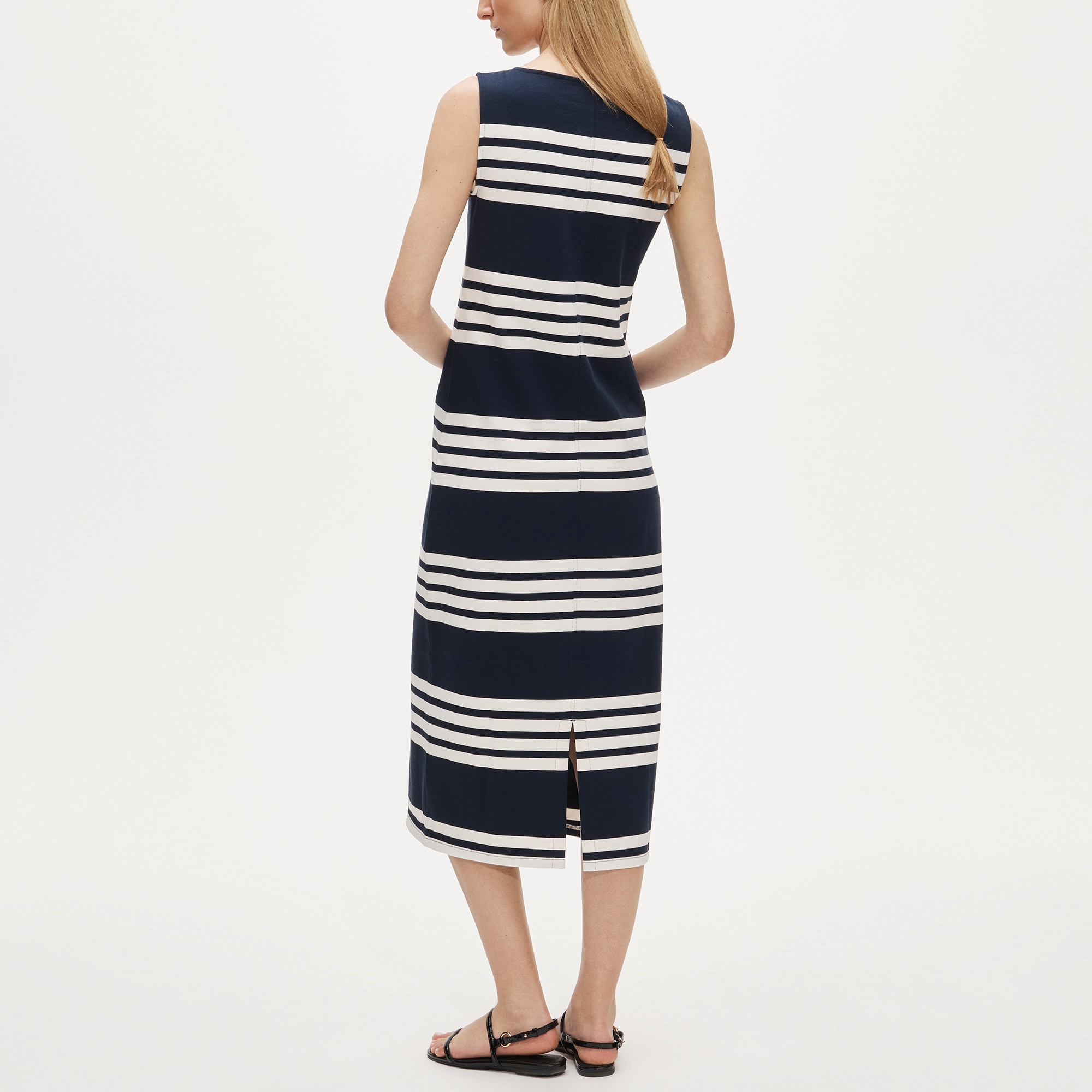 Midi dress in striped mariner cloth - image 4