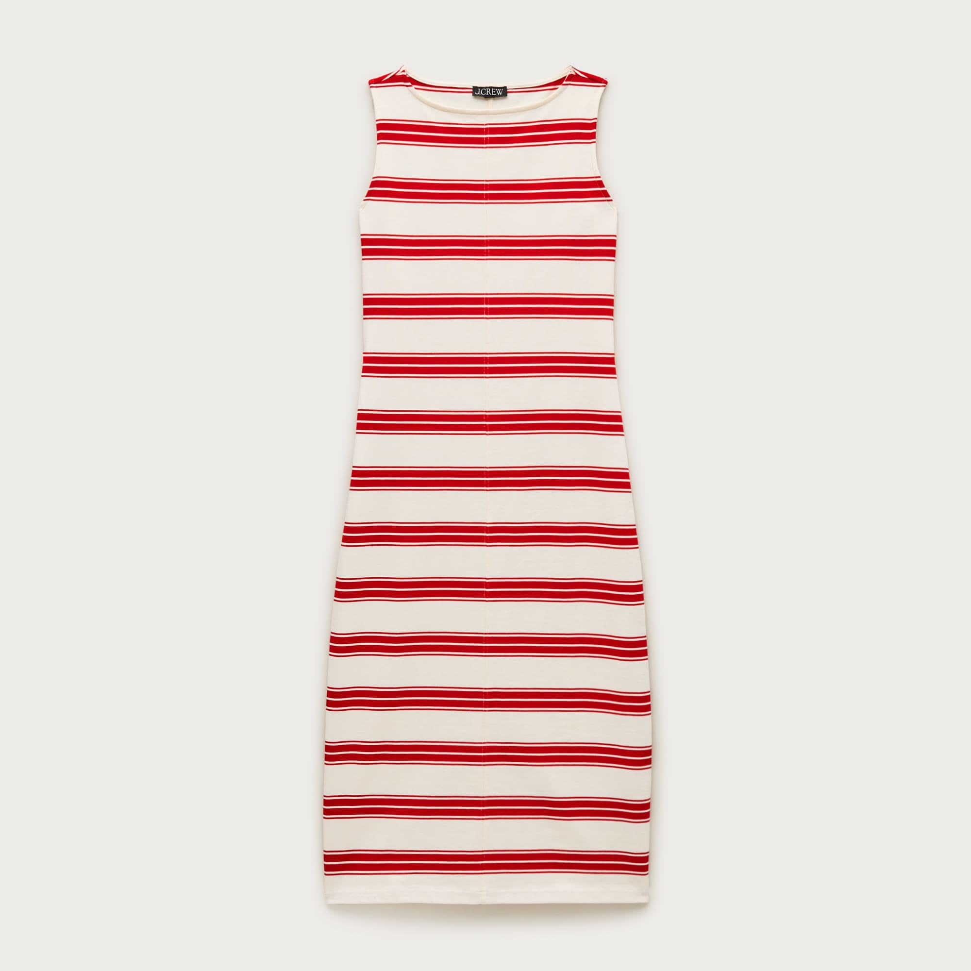 Midi dress in striped mariner cloth
