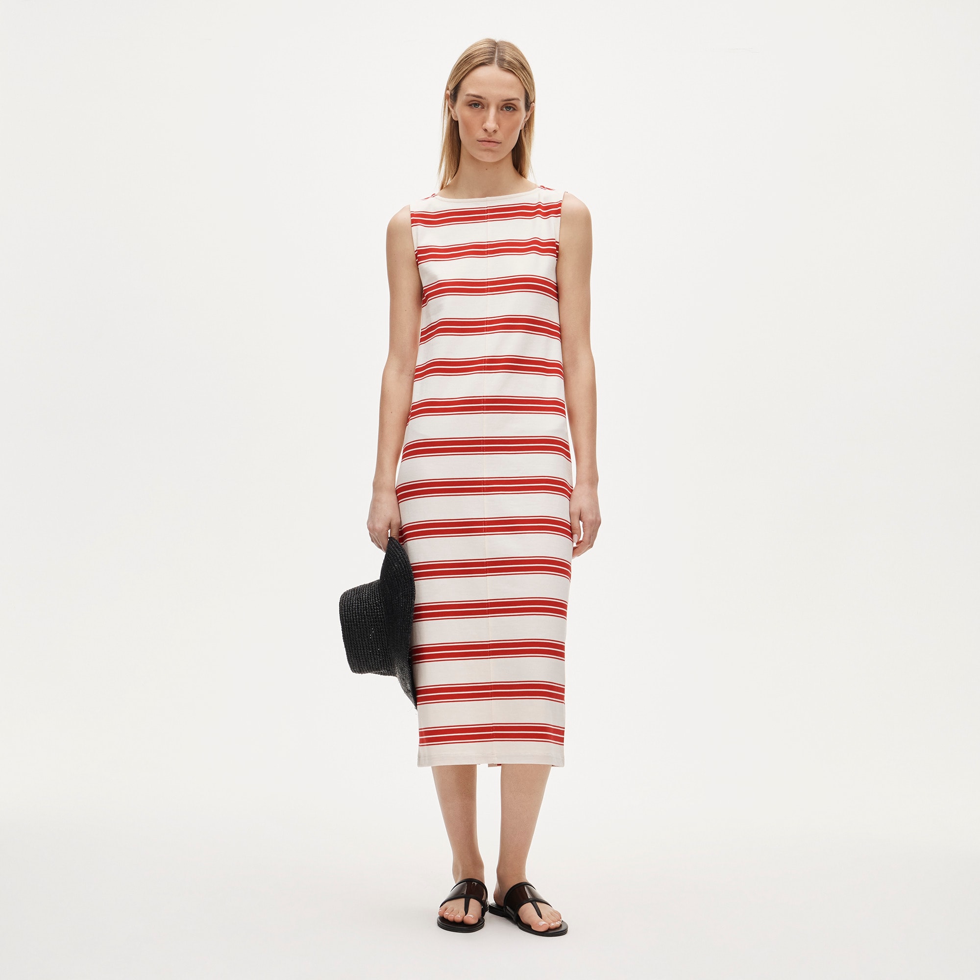 Midi dress in striped mariner cloth - image 2
