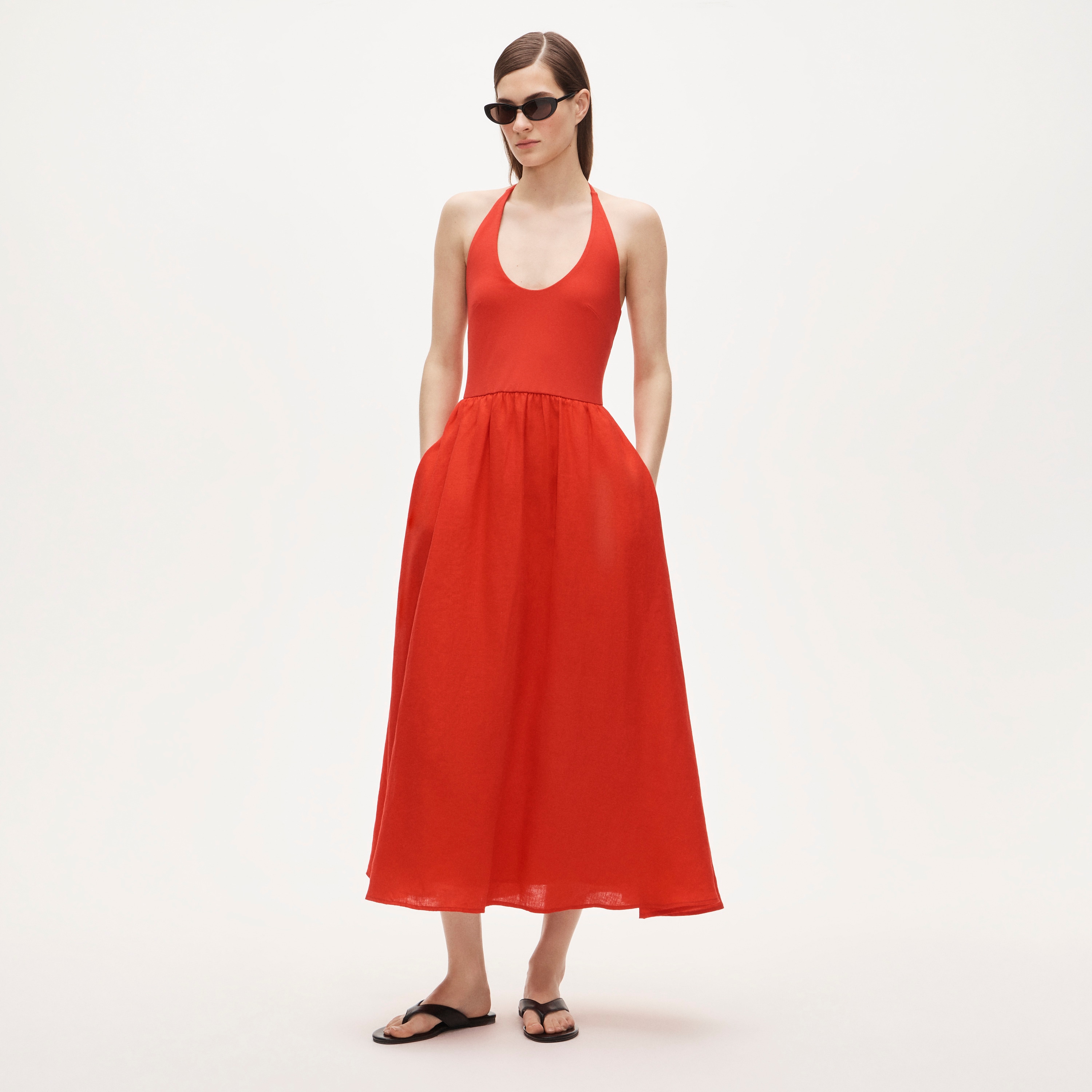 Mixy Halter Dress For Women | J.Crew