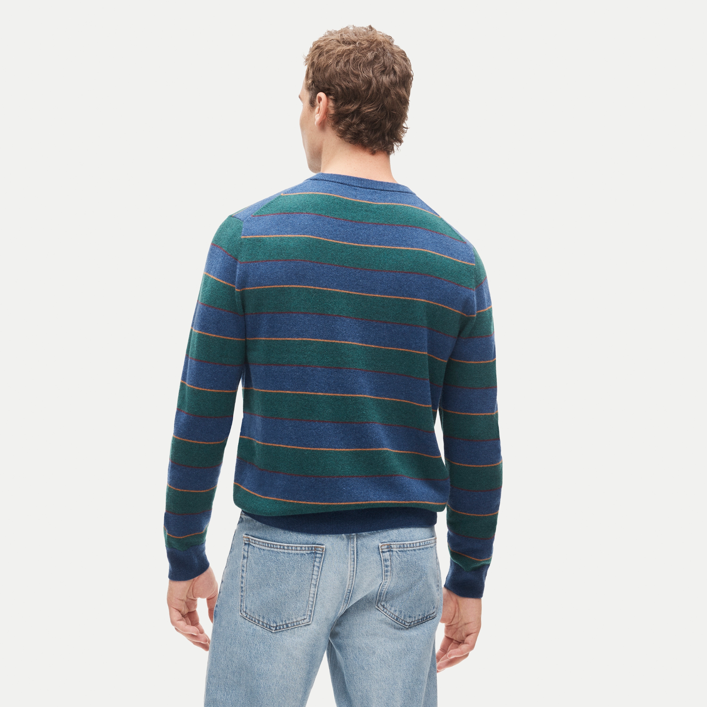 Wool-blend Shawl Cardigan Sweater In Herringbone Jacquard For Men