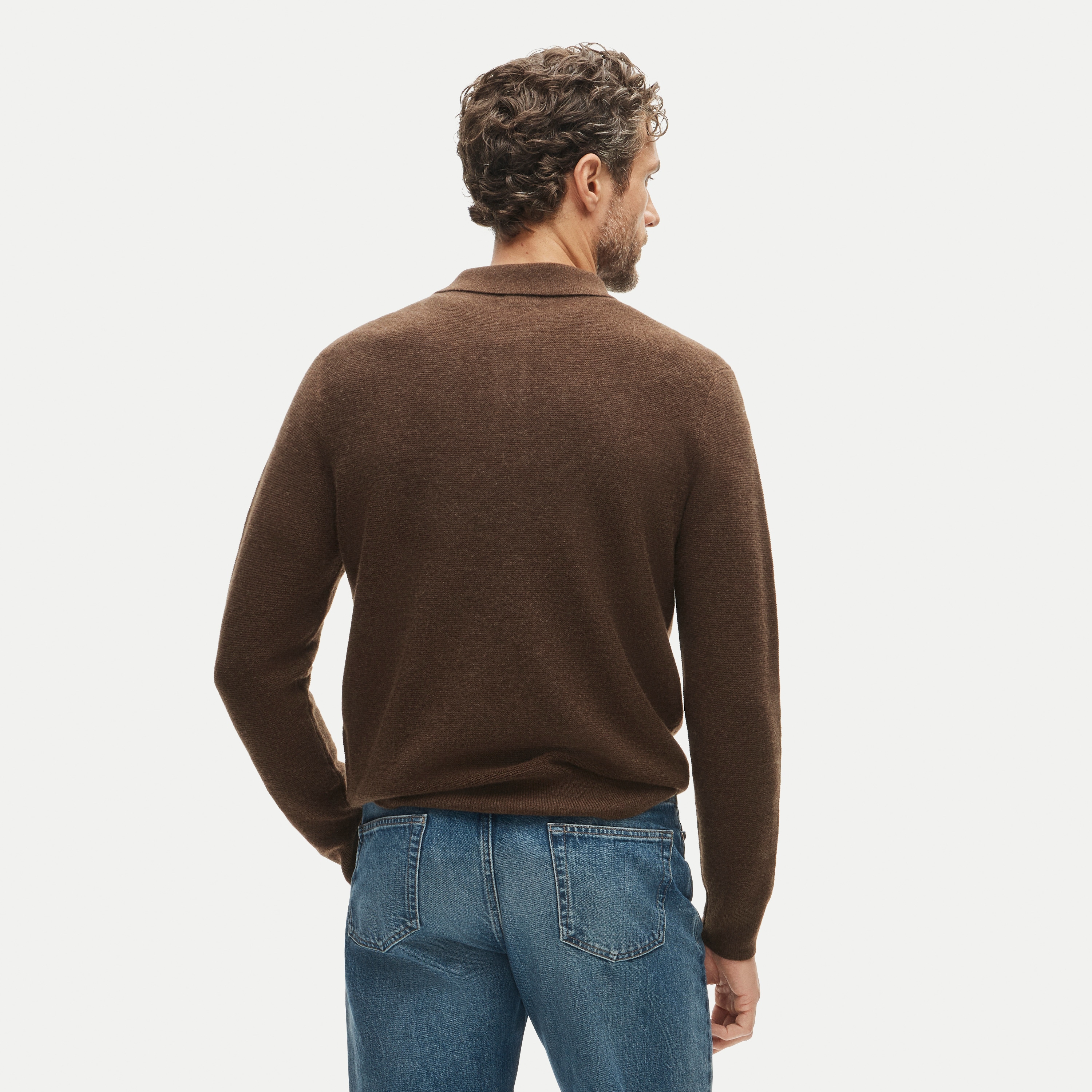 Cashmere sweater-polo