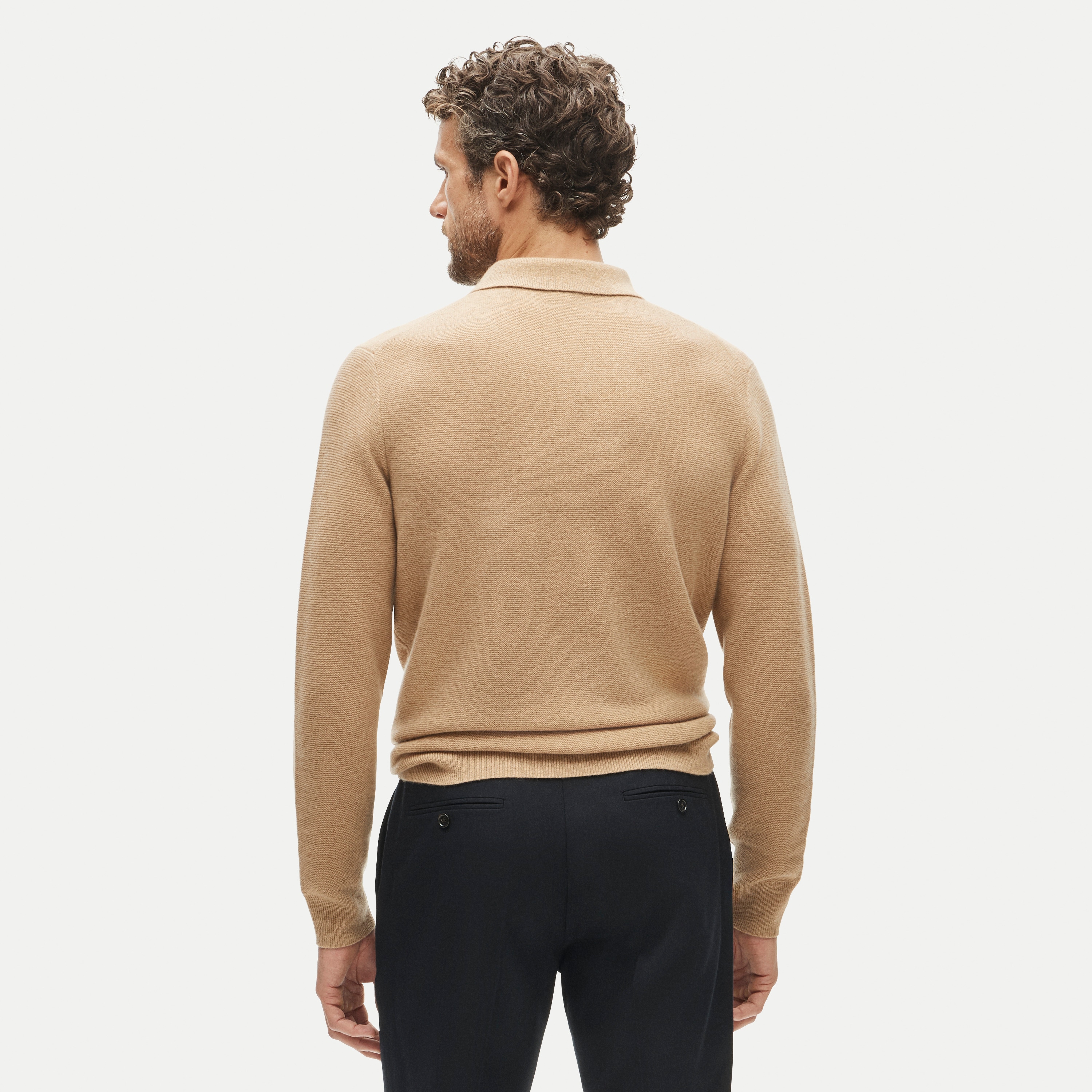 Cashmere sweater-polo