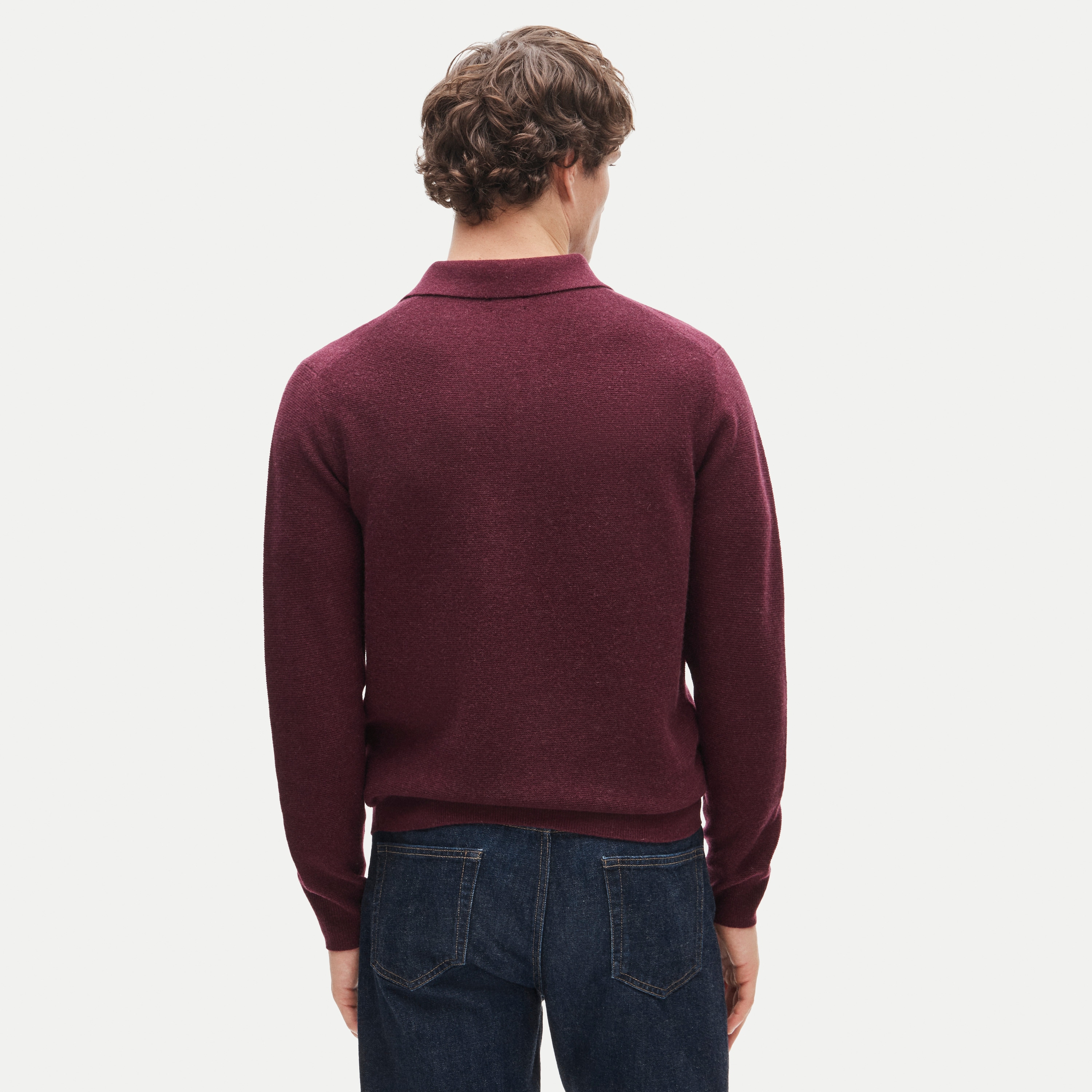 Cashmere sweater-polo