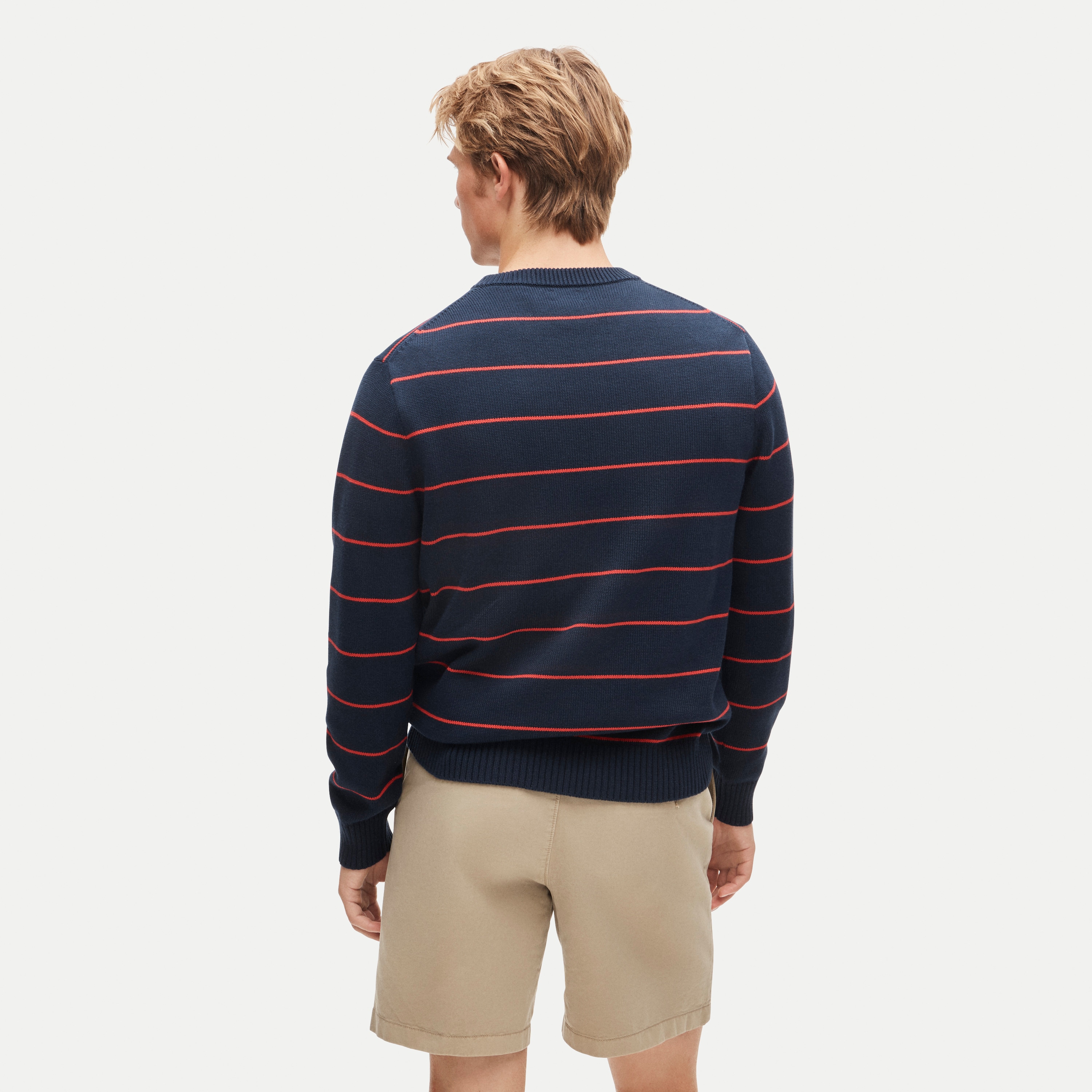 Heritage cotton sweater in stripe