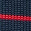 Heritage cotton crewneck sweater DARKEST INDIGO NAVY RED