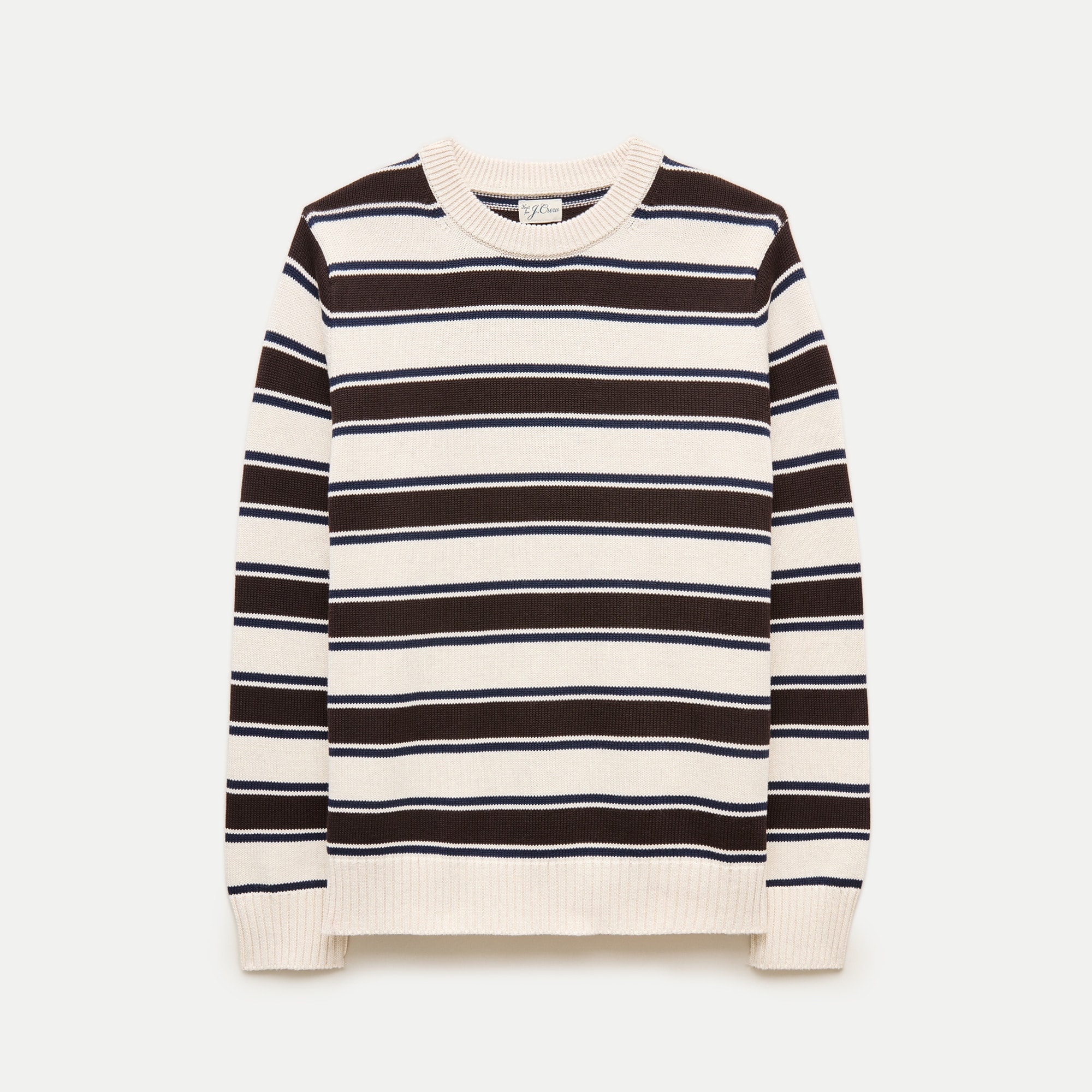 Heritage cotton sweater in stripe