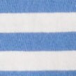 Girls' striped tie-front tee DELPHINIUM BLUE IVORY