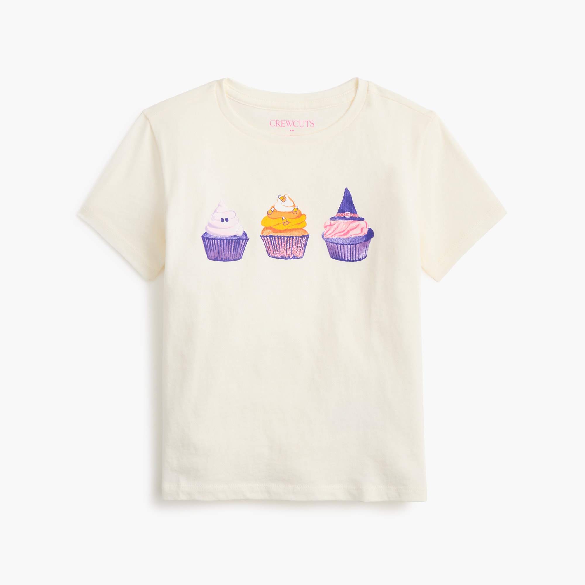 Girls' 100% cotton Halloween desserts graphic tee