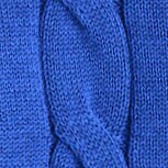Girls' short-sleeve cotton cable crewneck sweater BRILLIANT COVE