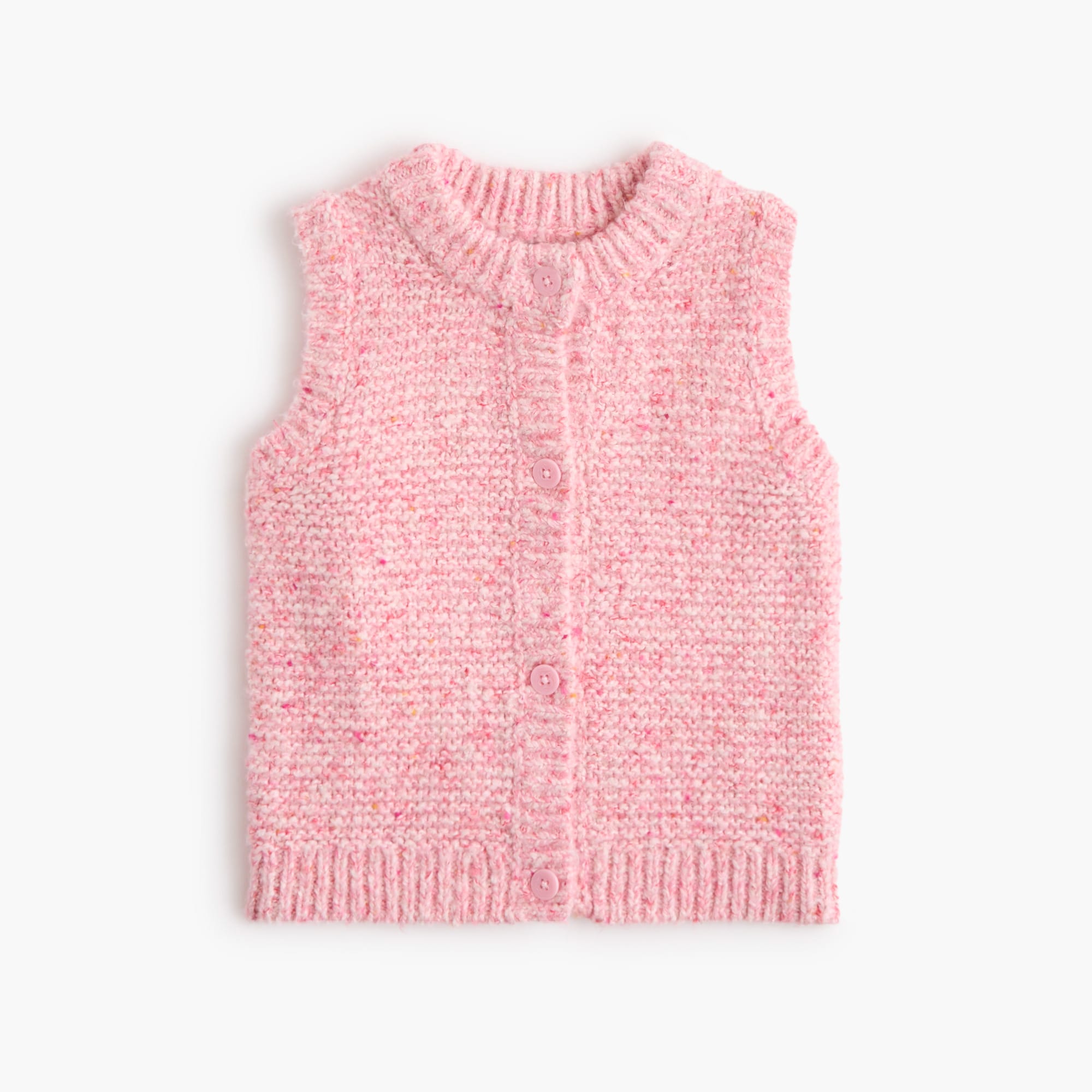 Girls' sleeveless cardigan sweater