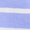 Girls' long-sleeve 100% cotton striped peplum tee FRESH ORCHID