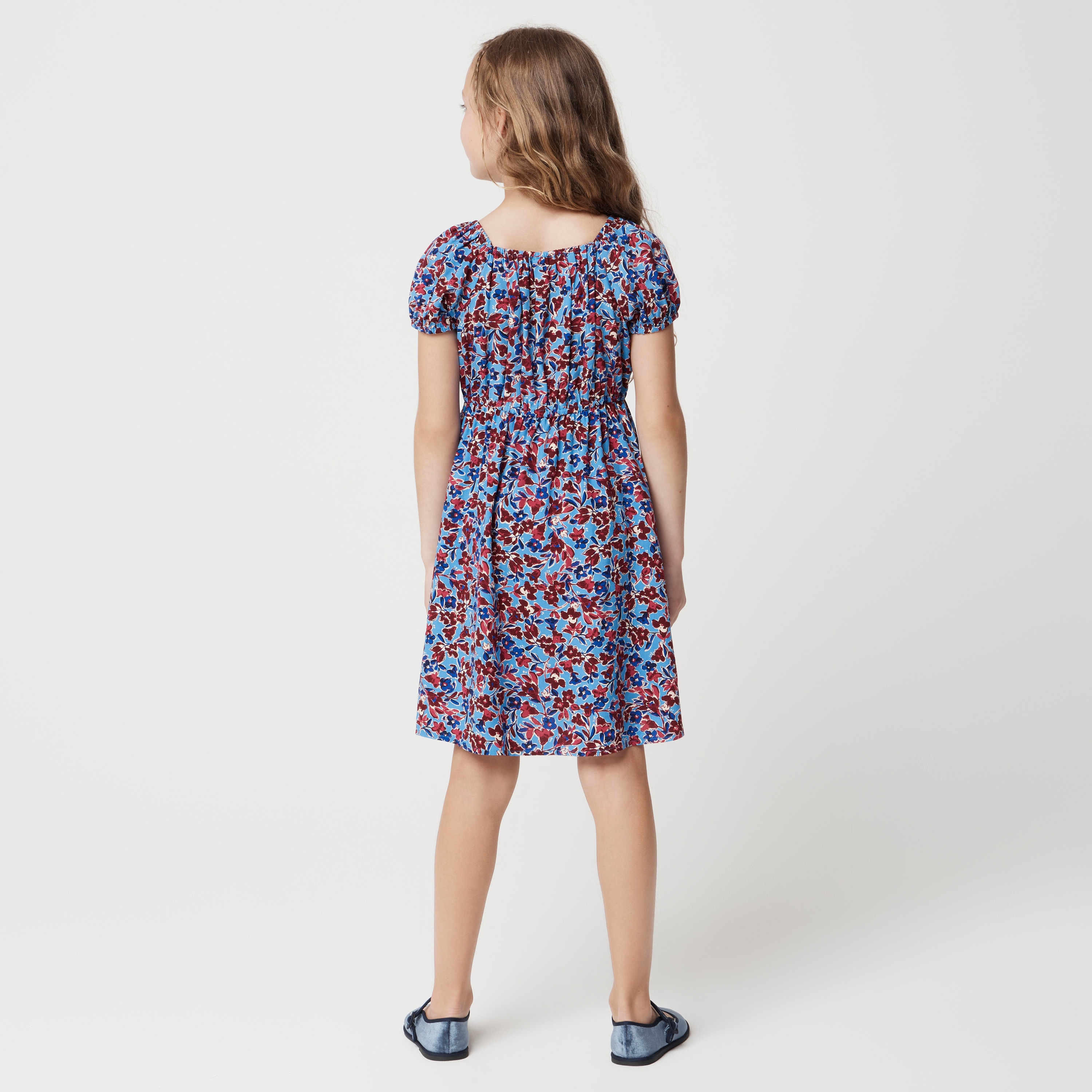 Girls' floral bow dress