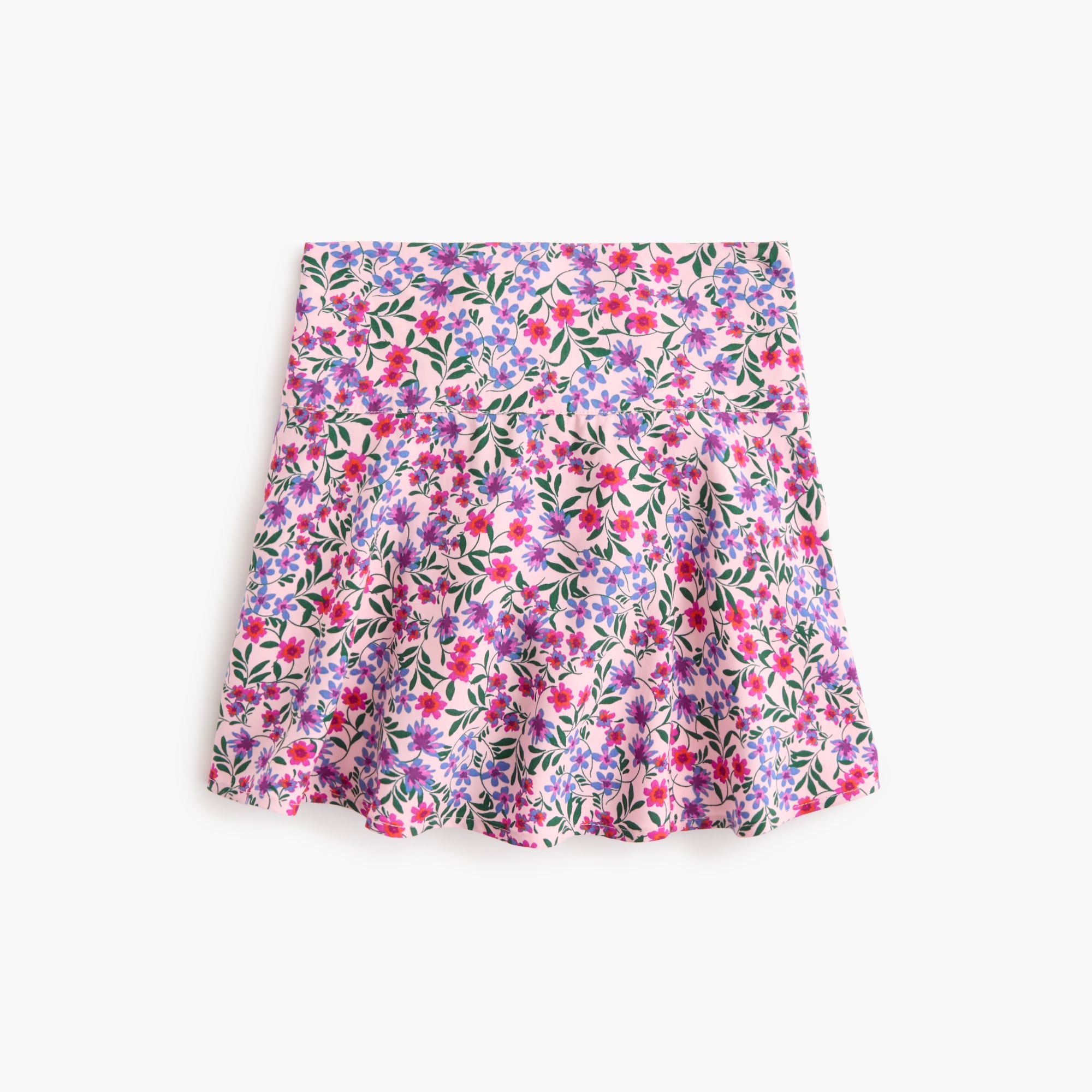 Girls' floral-print skort