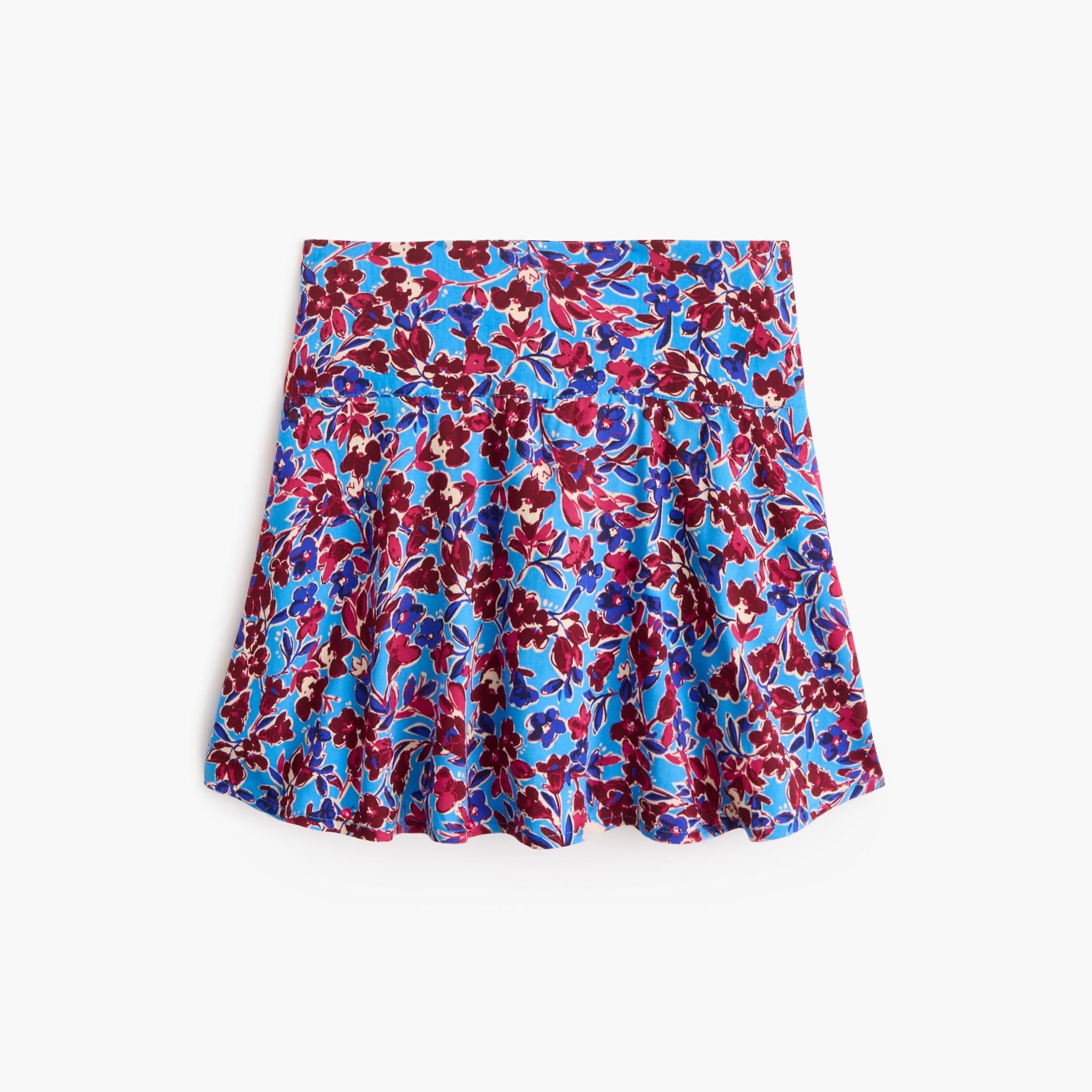 Girls' floral-print skort