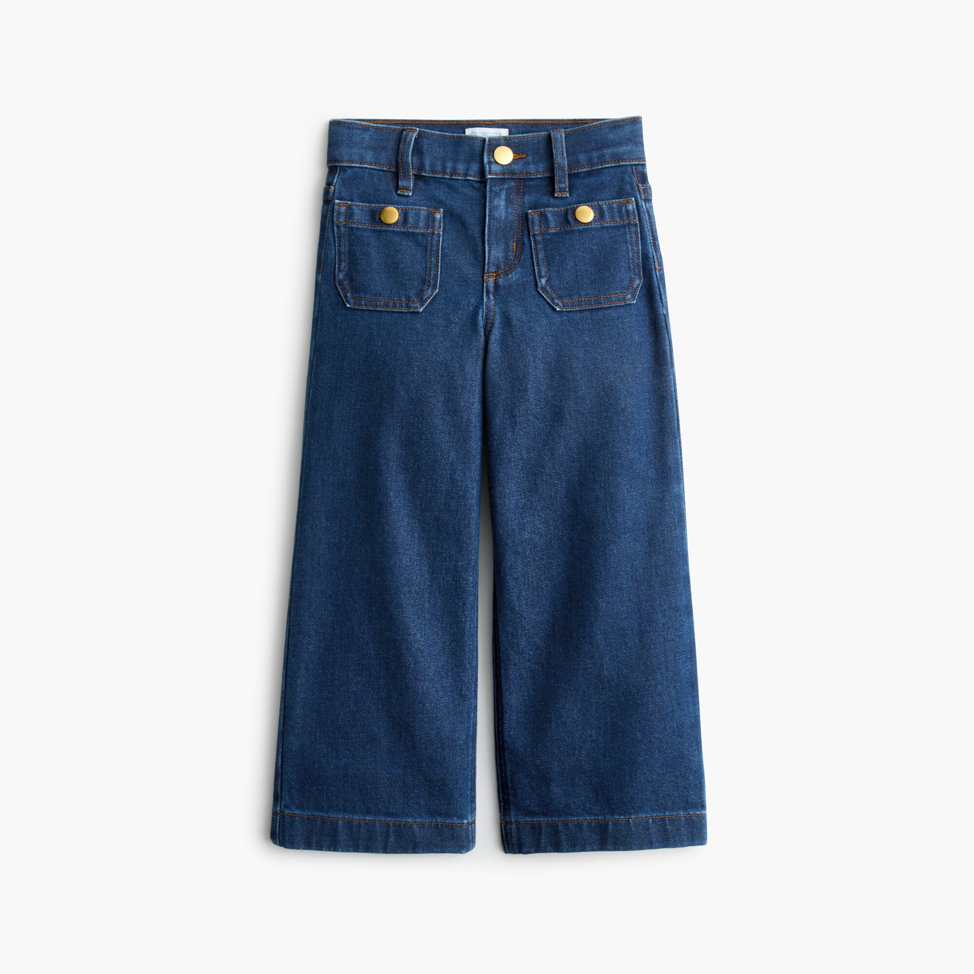 Girls' wide-leg Sailor jean