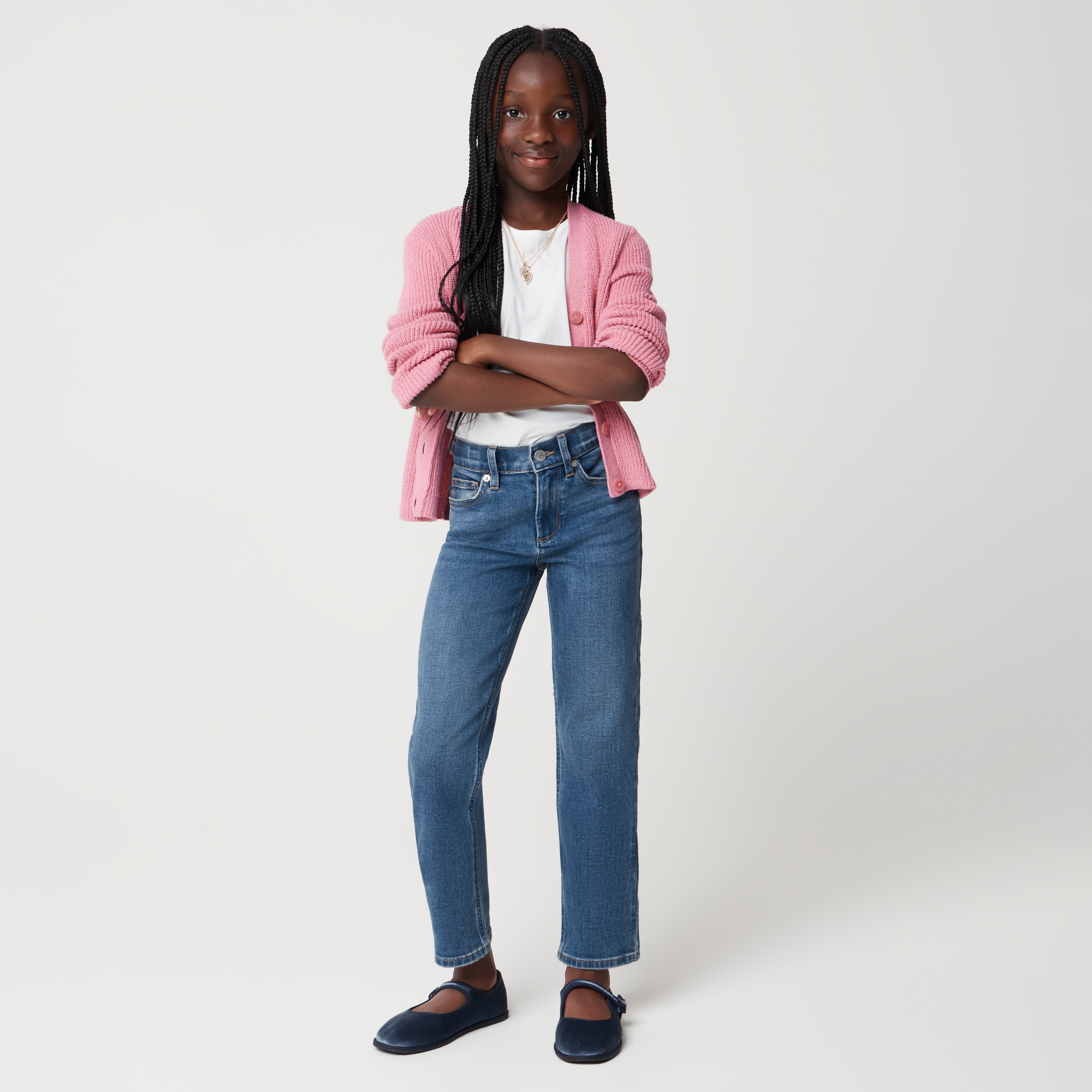Girls' straight-leg jean