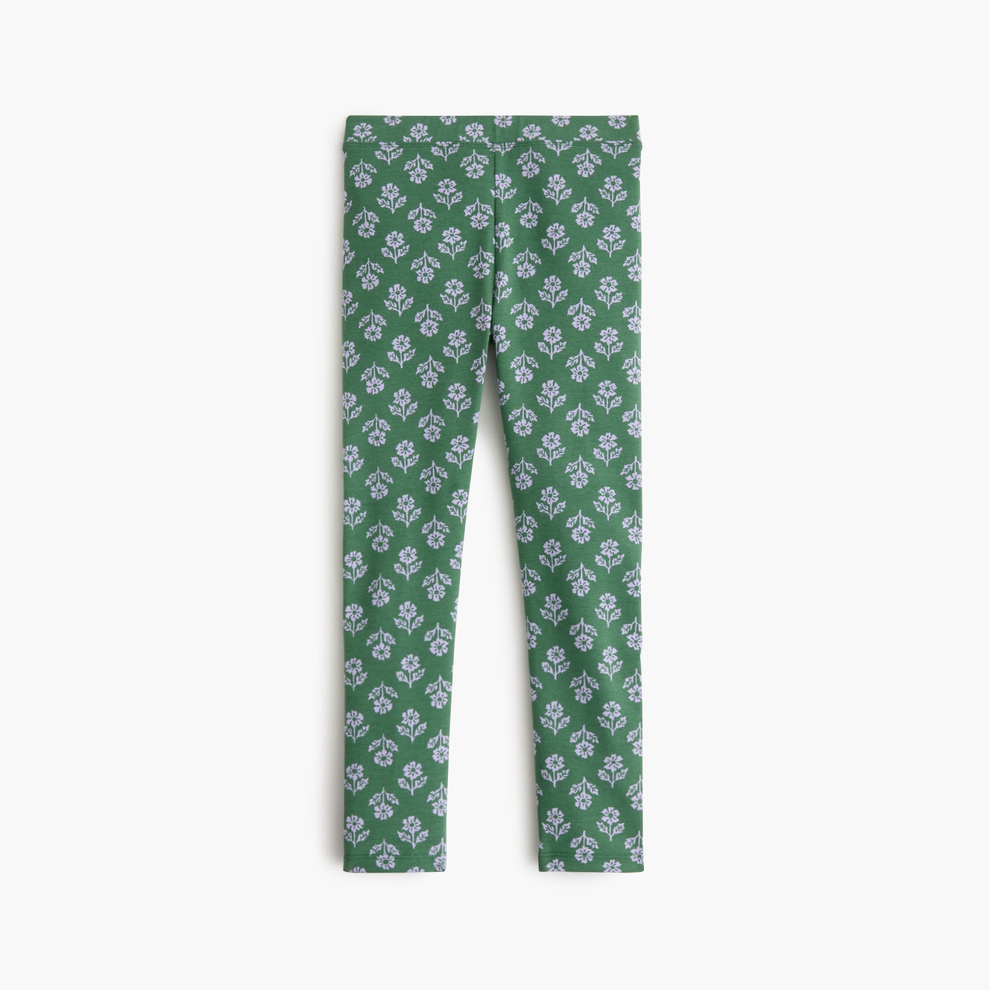 Girls' block-print leggings