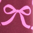 Girls' bow-print leggings VINTAGE BURGUNDY PINK