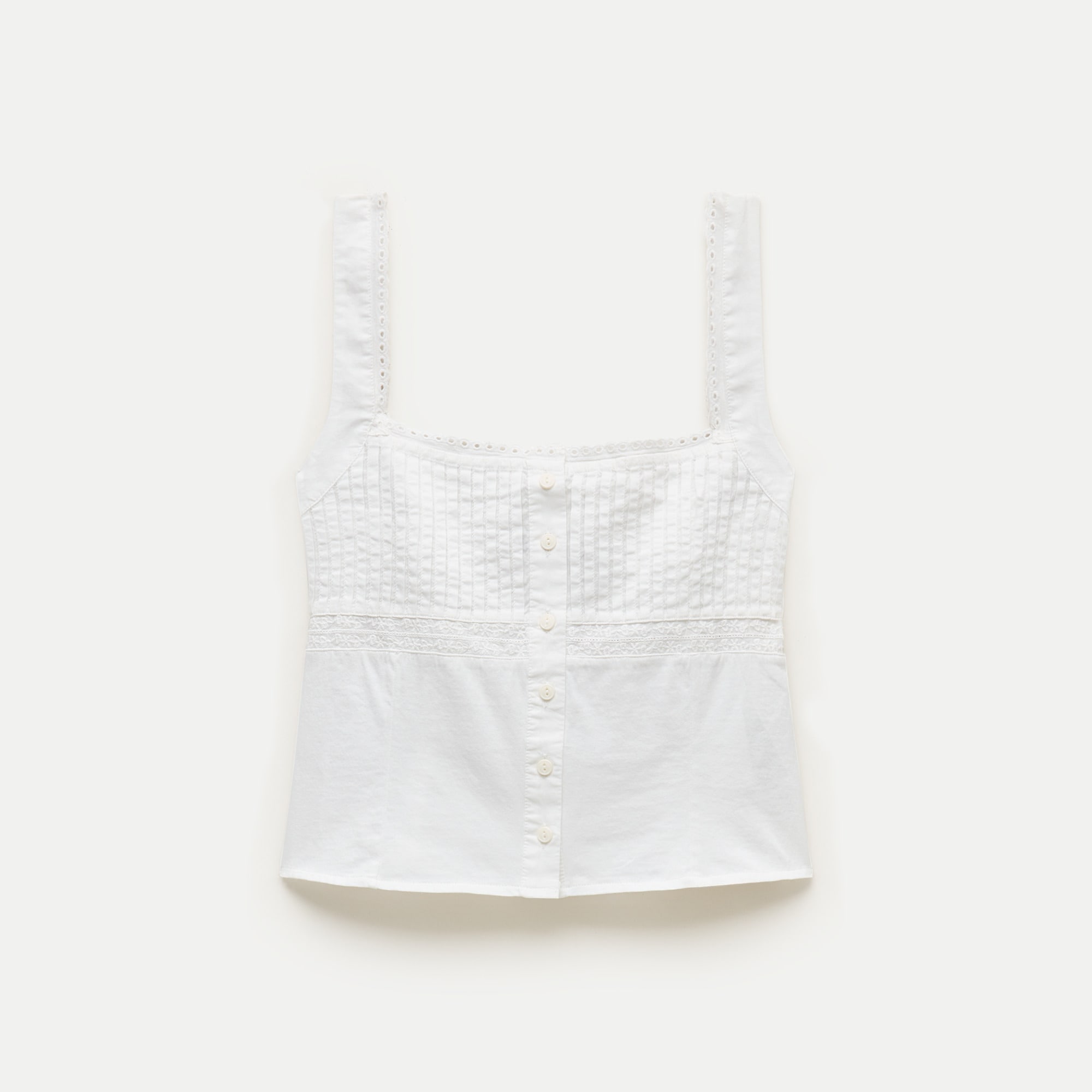 Pintuck tank top