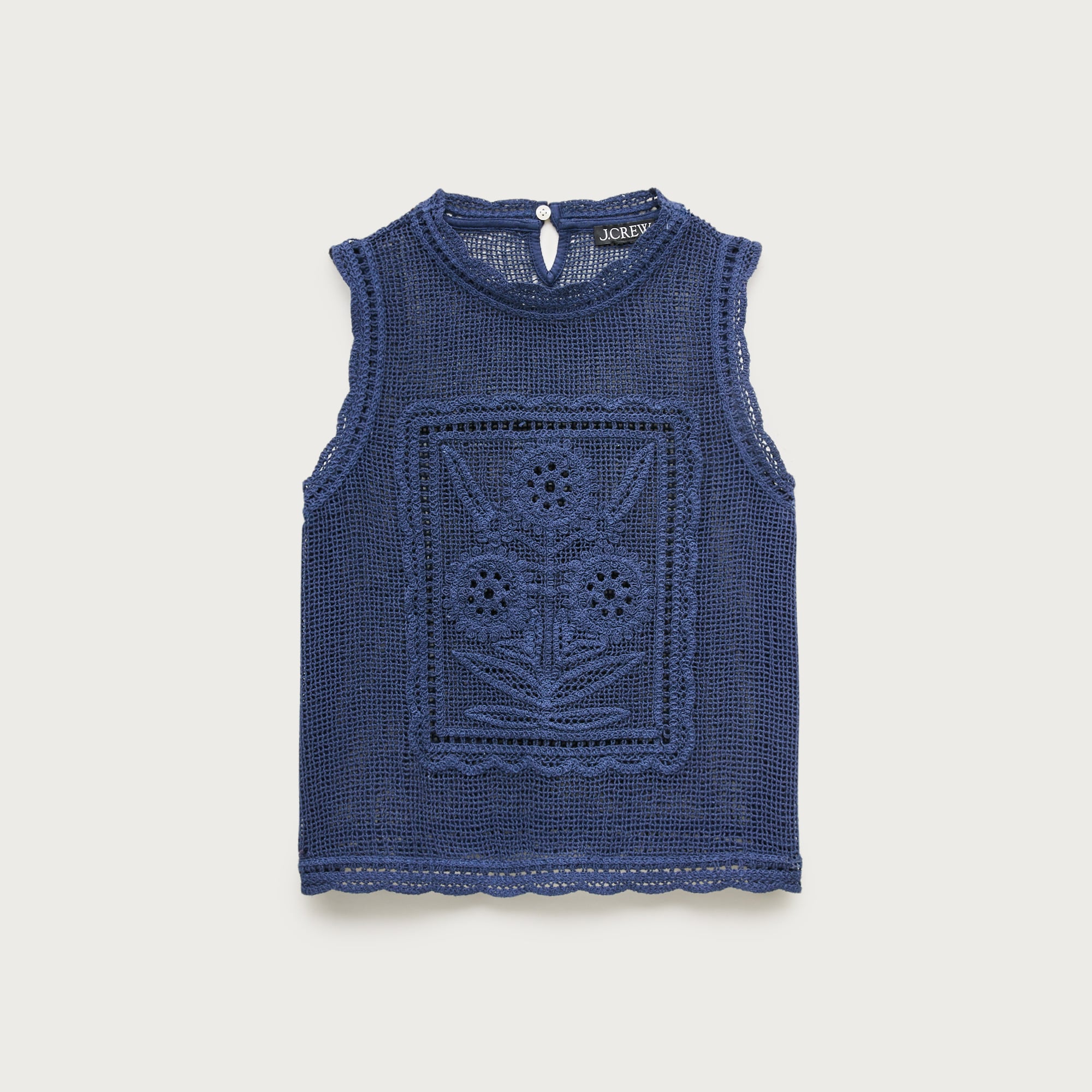 Crochet Floral Tank Top For Women | J.Crew