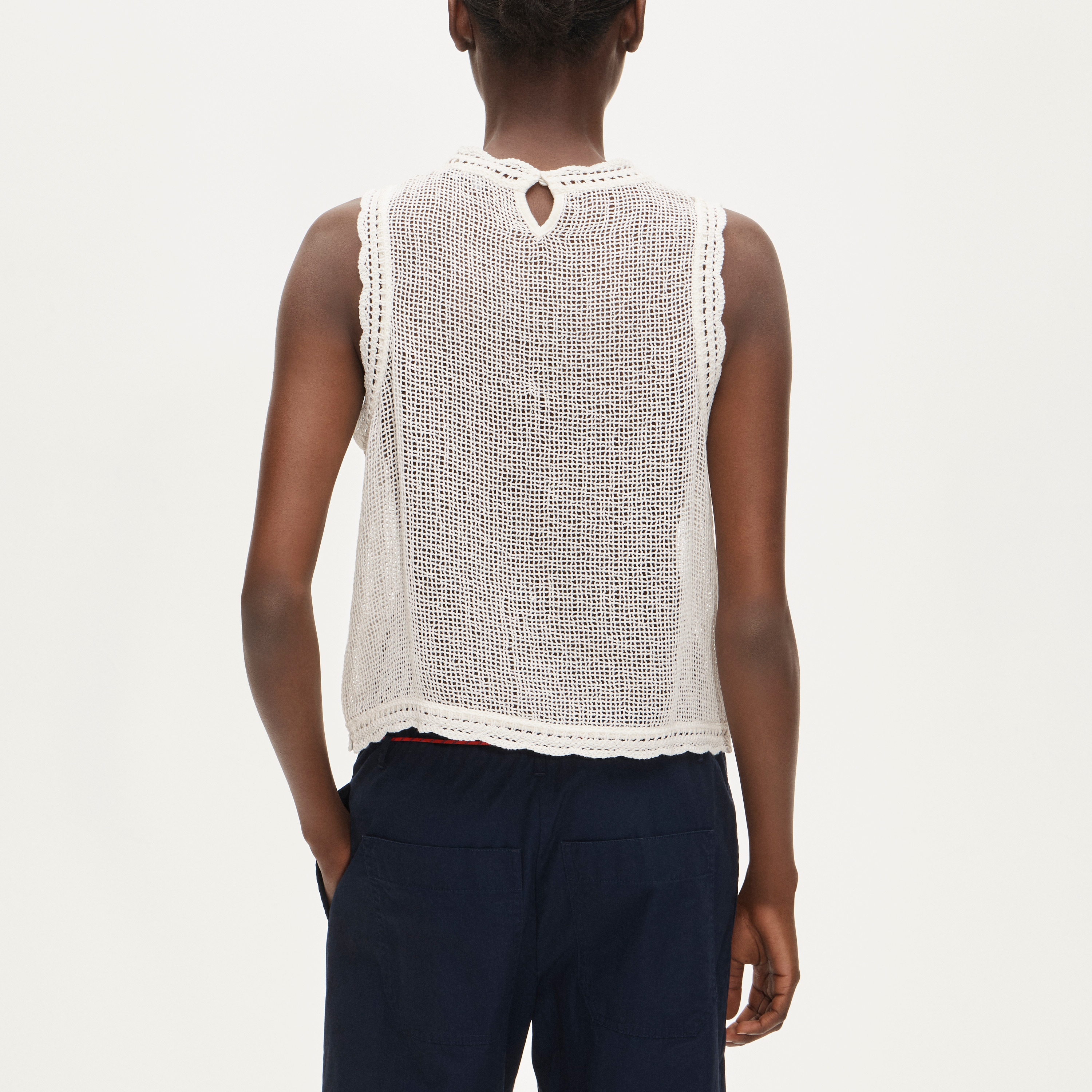 Crochet Floral Tank Top For Women | J.Crew