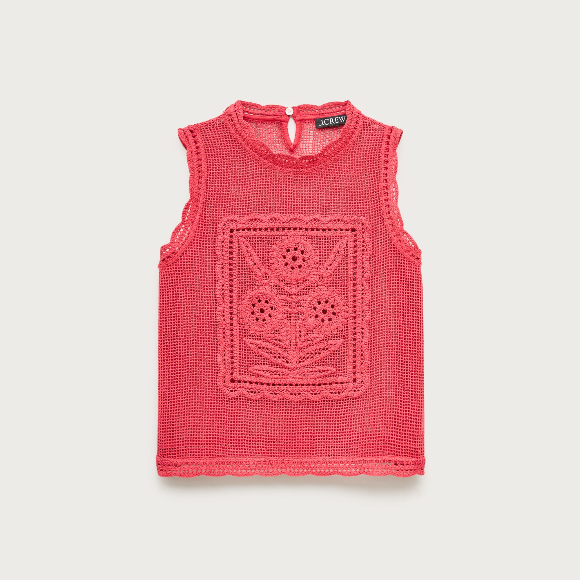 Crochet Floral Tank Top For Women | J.Crew