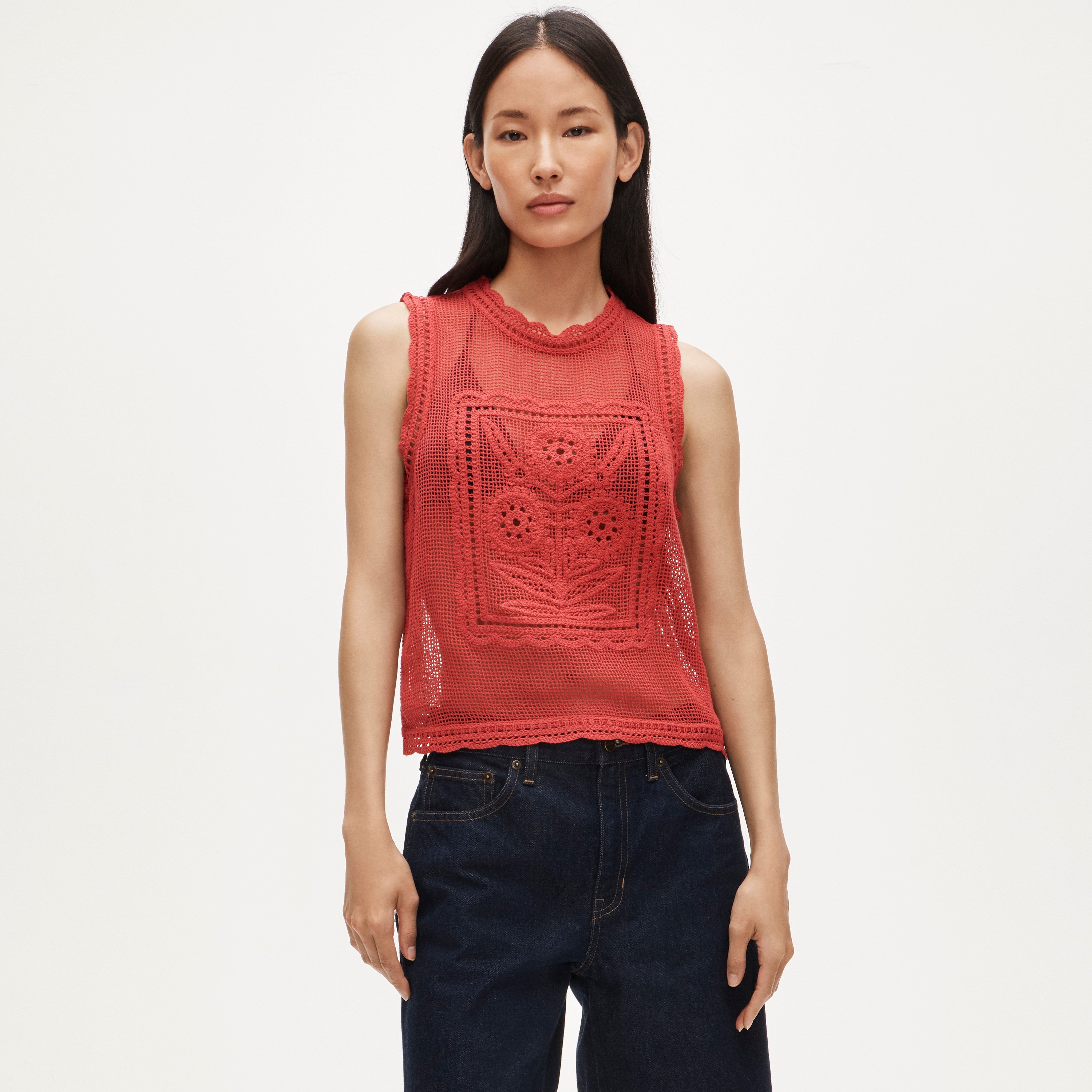 CRCREW❤様確認用 Crochet Floral Tank Top For Women | J.Crew