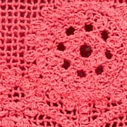 Crochet floral tank top RICH CRIMSON