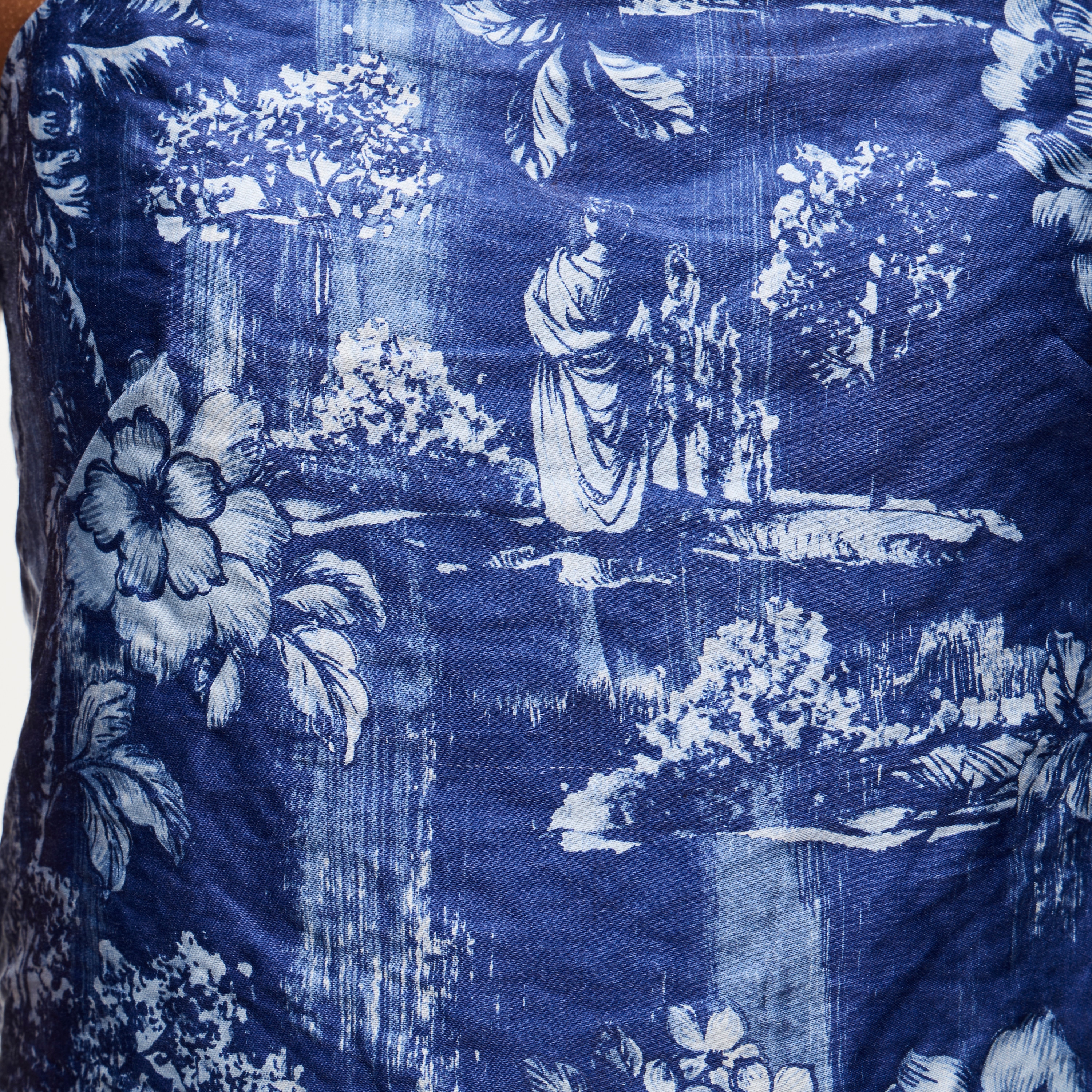 Collection shift dress in garden toile&ndash;print memory satin - image 4
