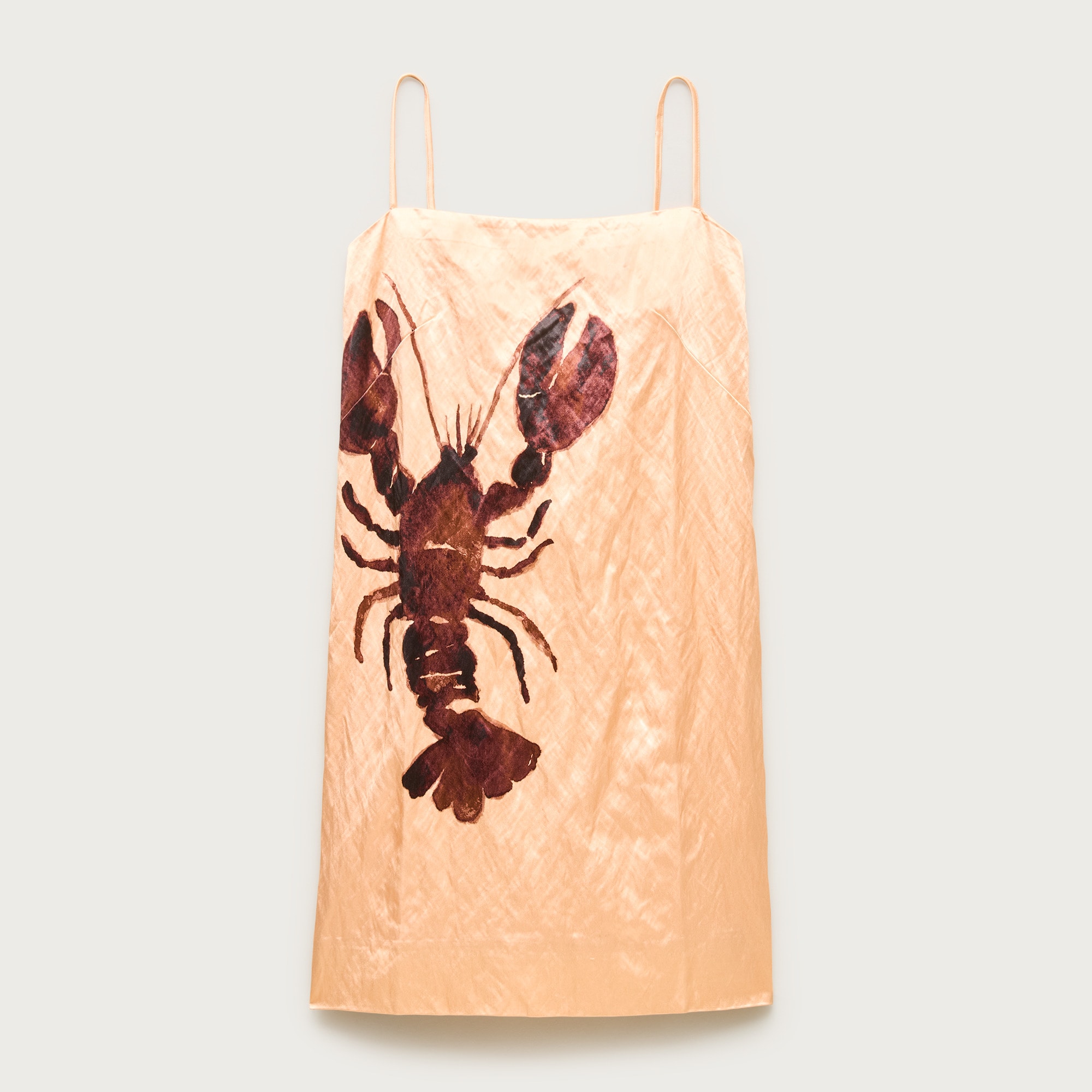 Collection shift dress in lobster-print memory satin from J.Crew - $170