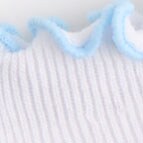 Ribbed ruffle boot socks TINSEL BLUE