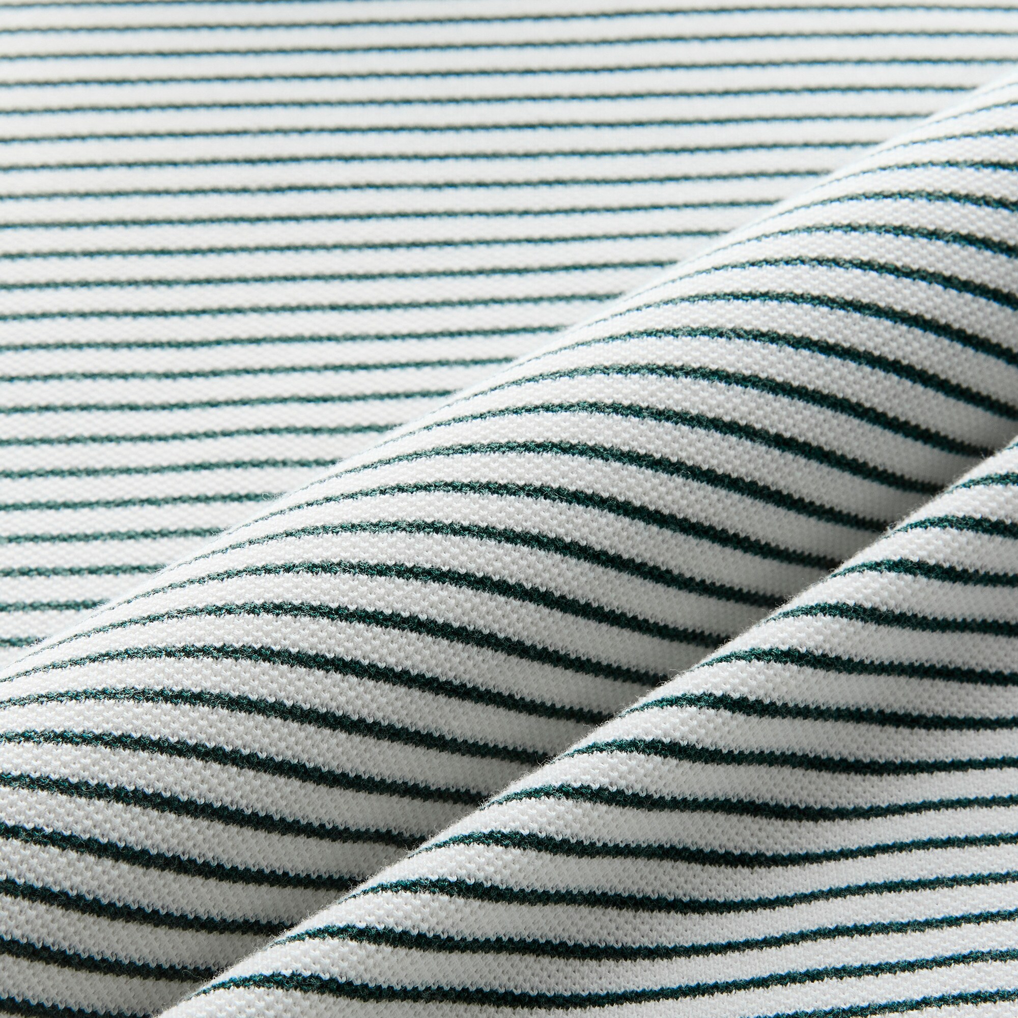 Washed piqué polo shirt in stripe
