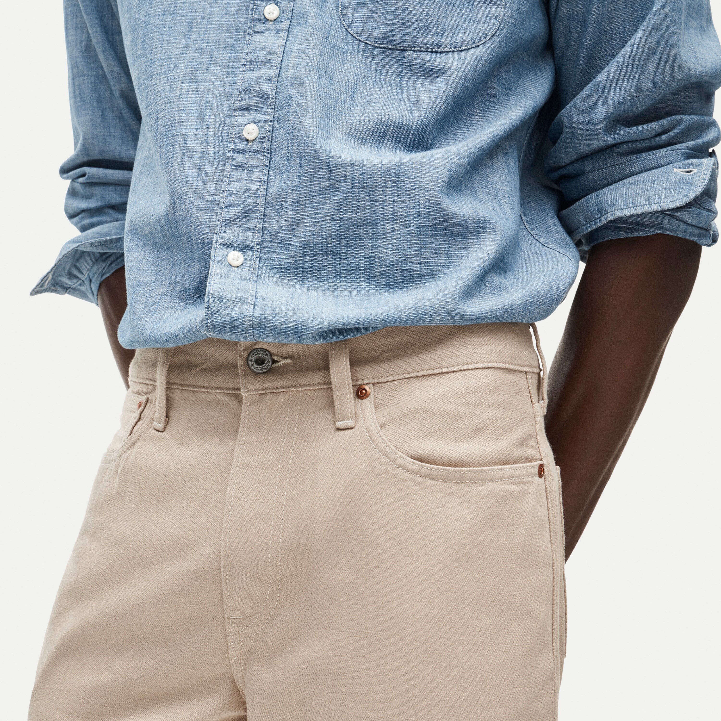 High-rise Straight-fit jean