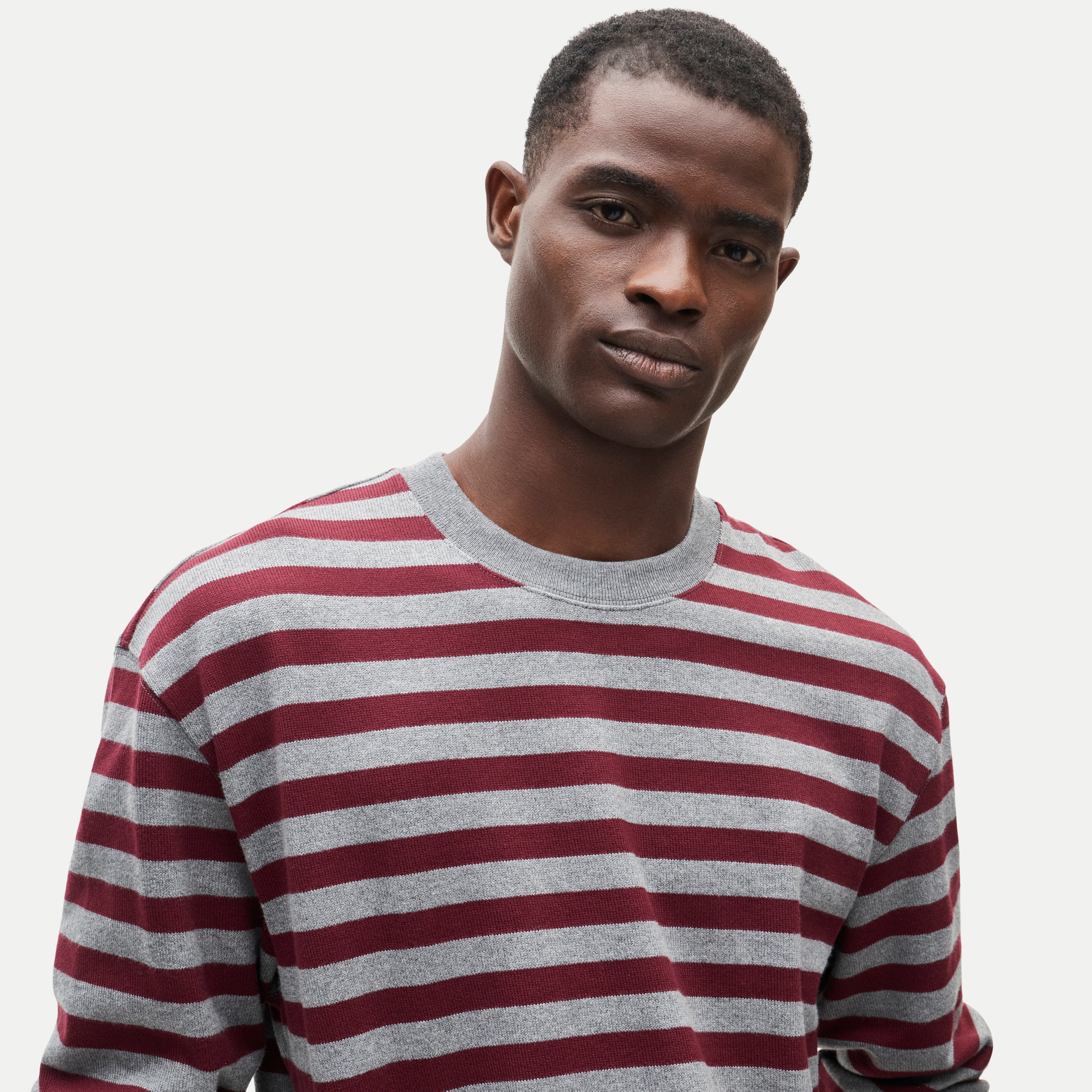 Long-sleeve crewneck in striped maritime jersey - thumbnail 6