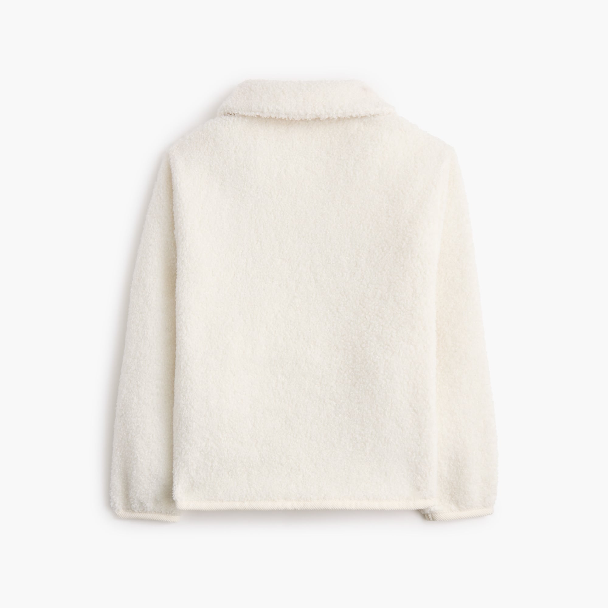 Girls' collared Sherpa jacket
