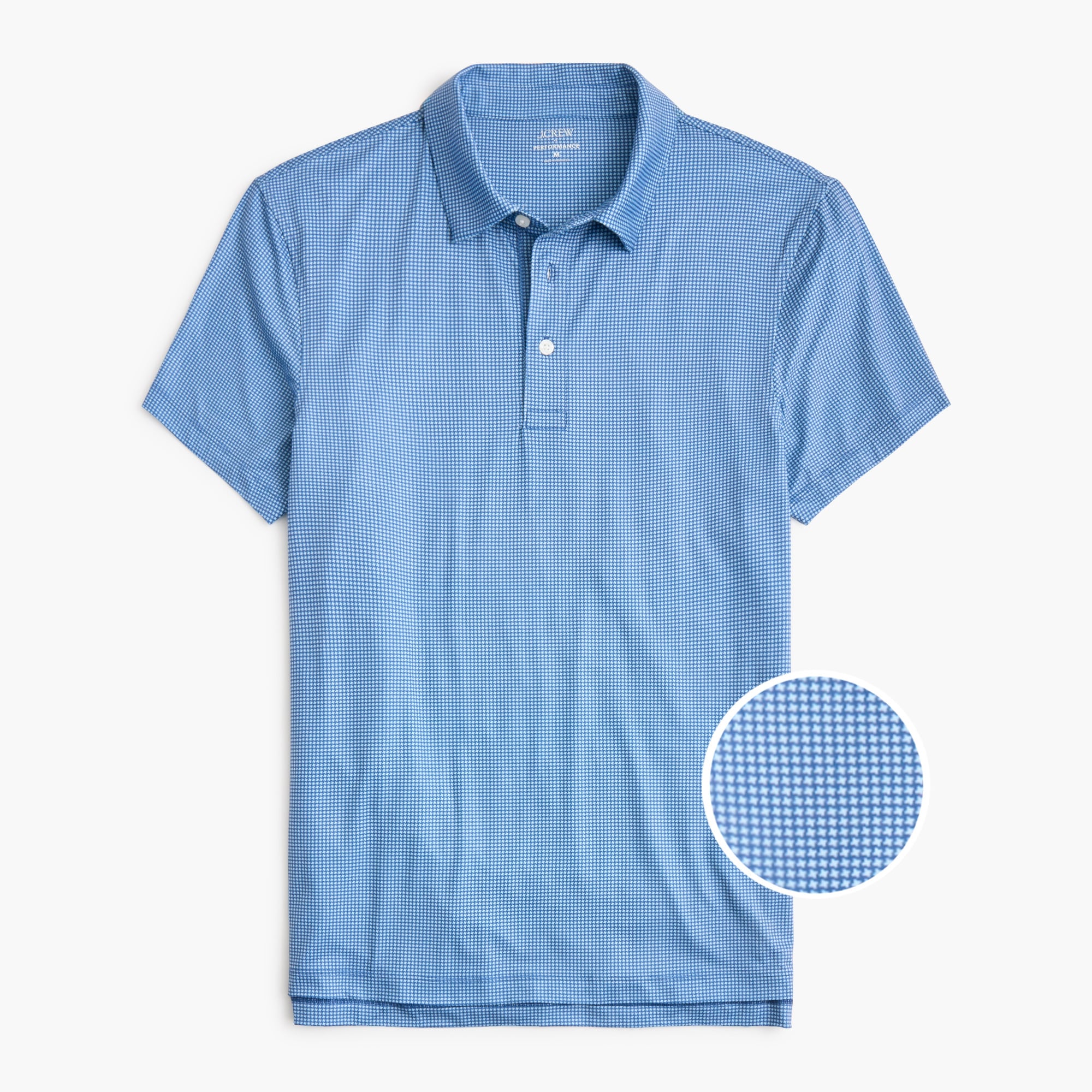 Printed performance polo shirt