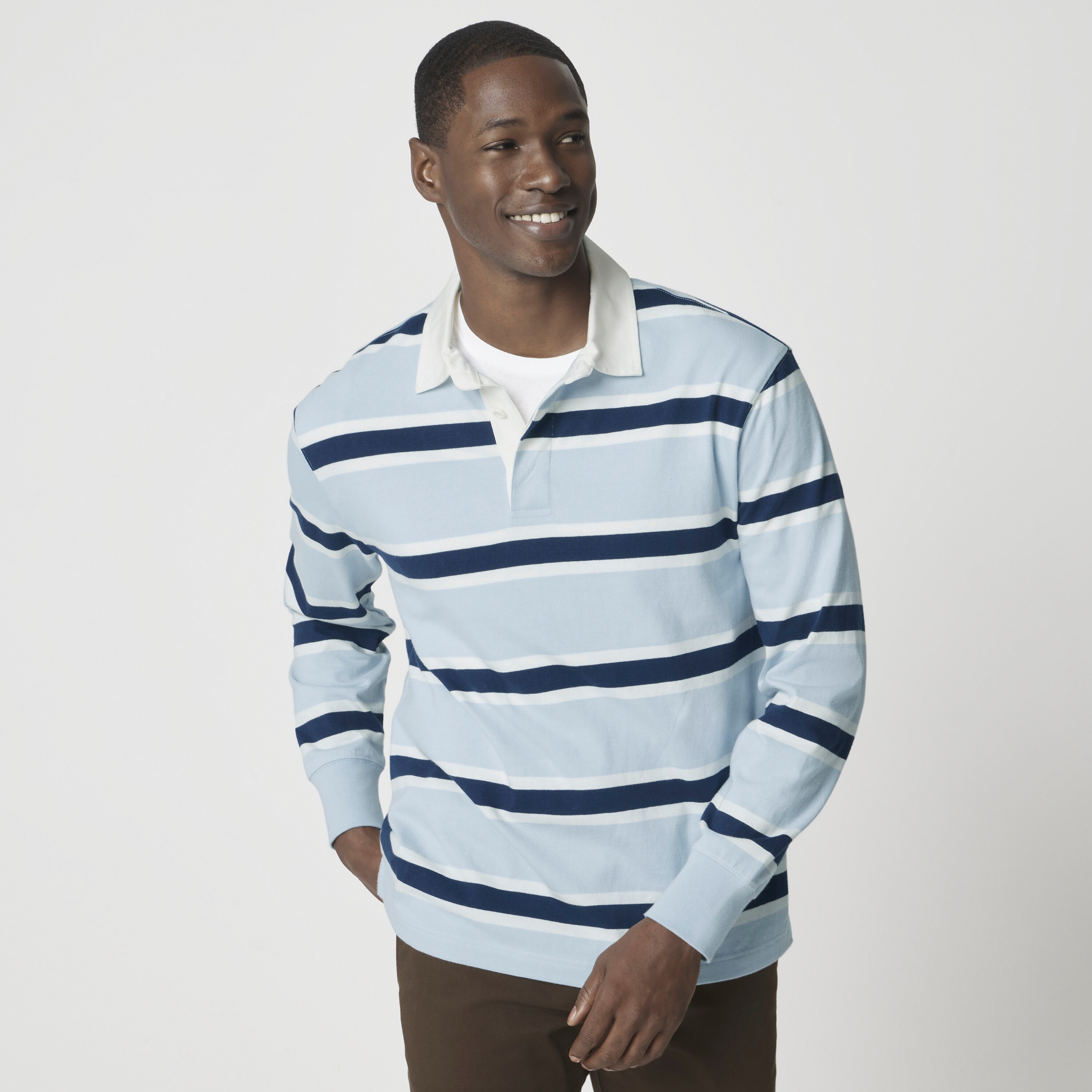 Striped Rugby Shirt For Men | Factory