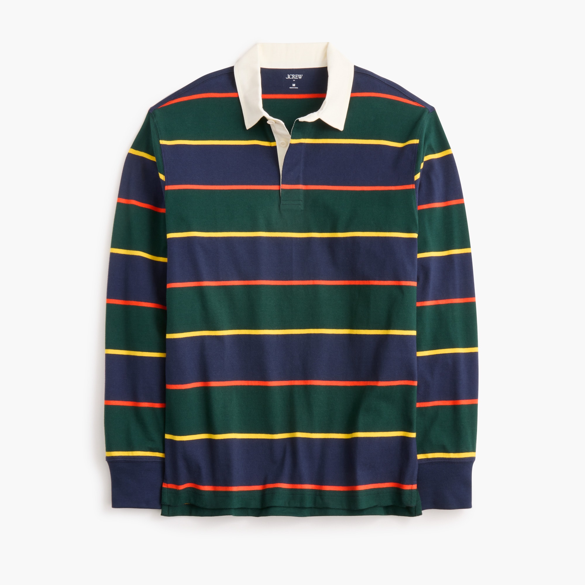 100% Cotton Striped Rugby Shirt For Men | Factory