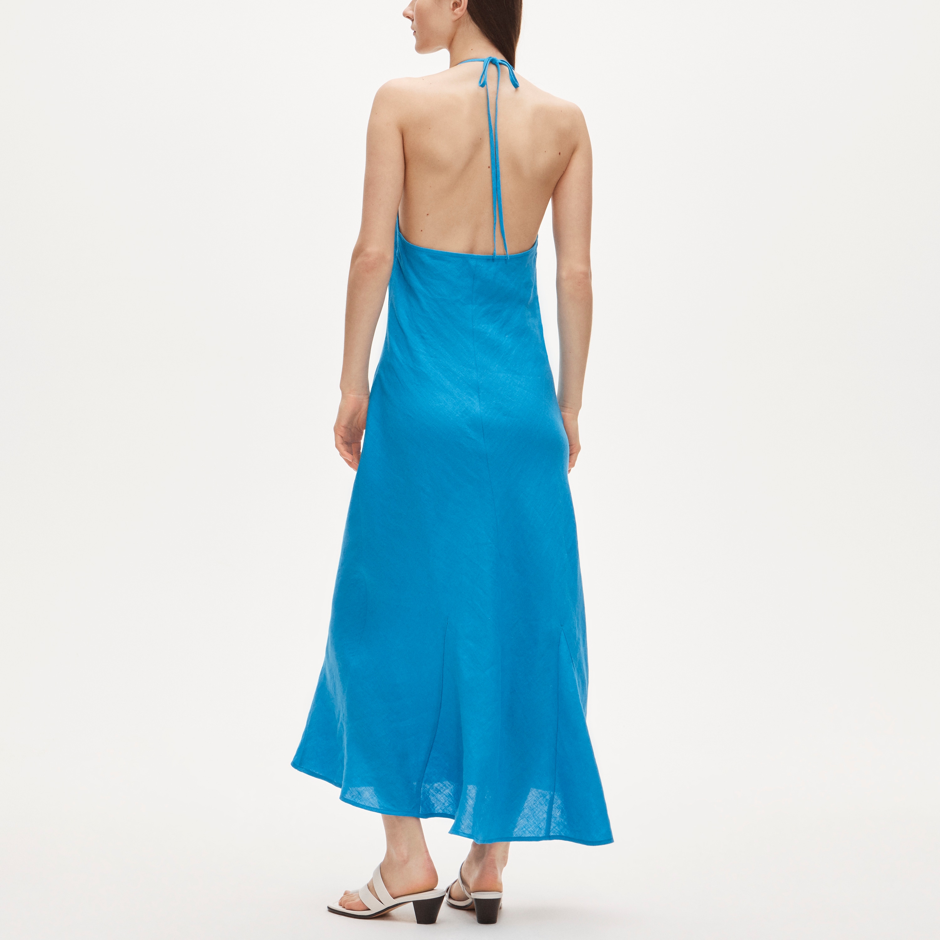 j crew linen slip dress Embroidered Slip Dress In Ramie For Women